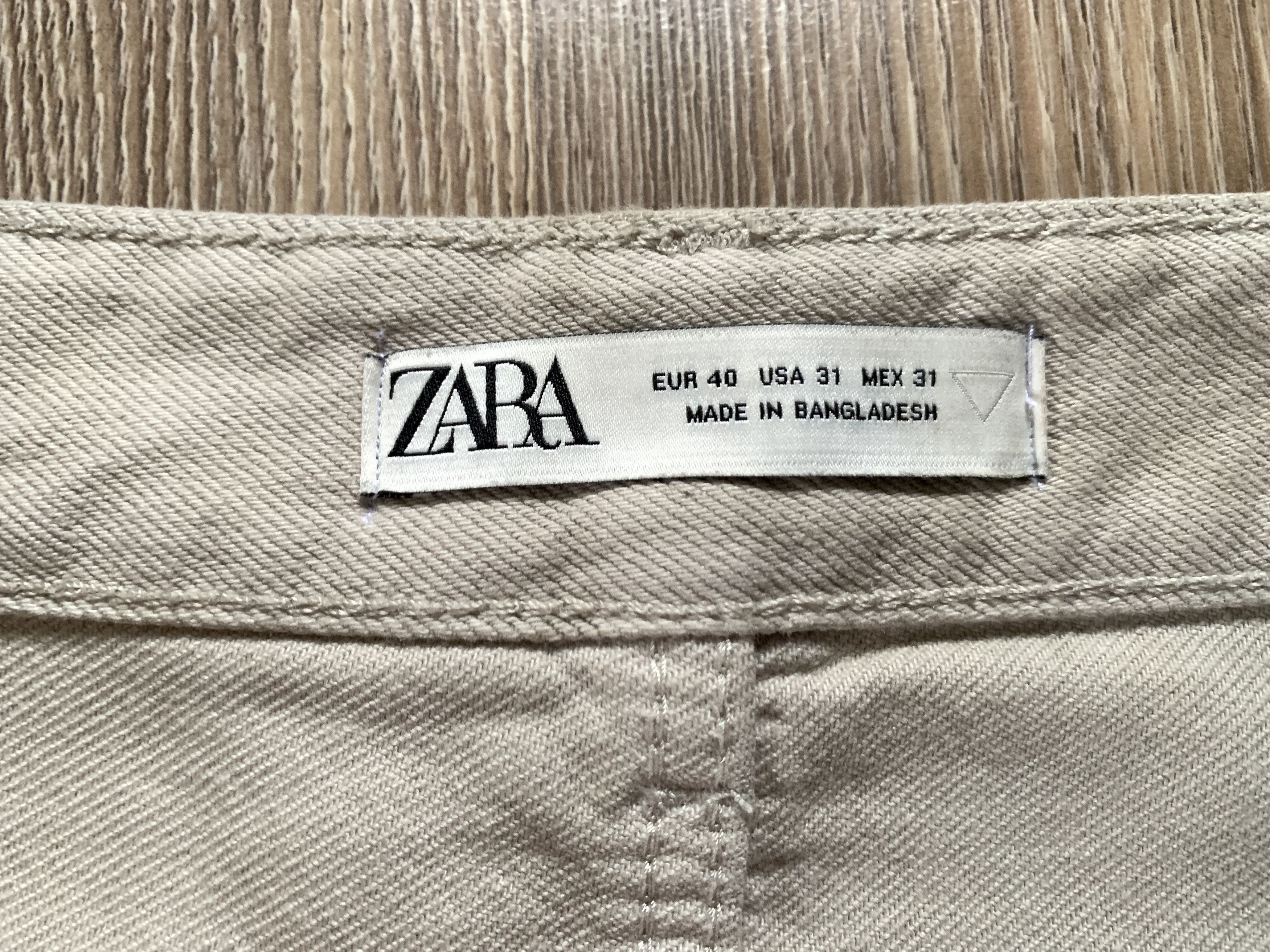Designer × Zara Zara Beige Jeans Size US 31 - 7 Thumbnail
