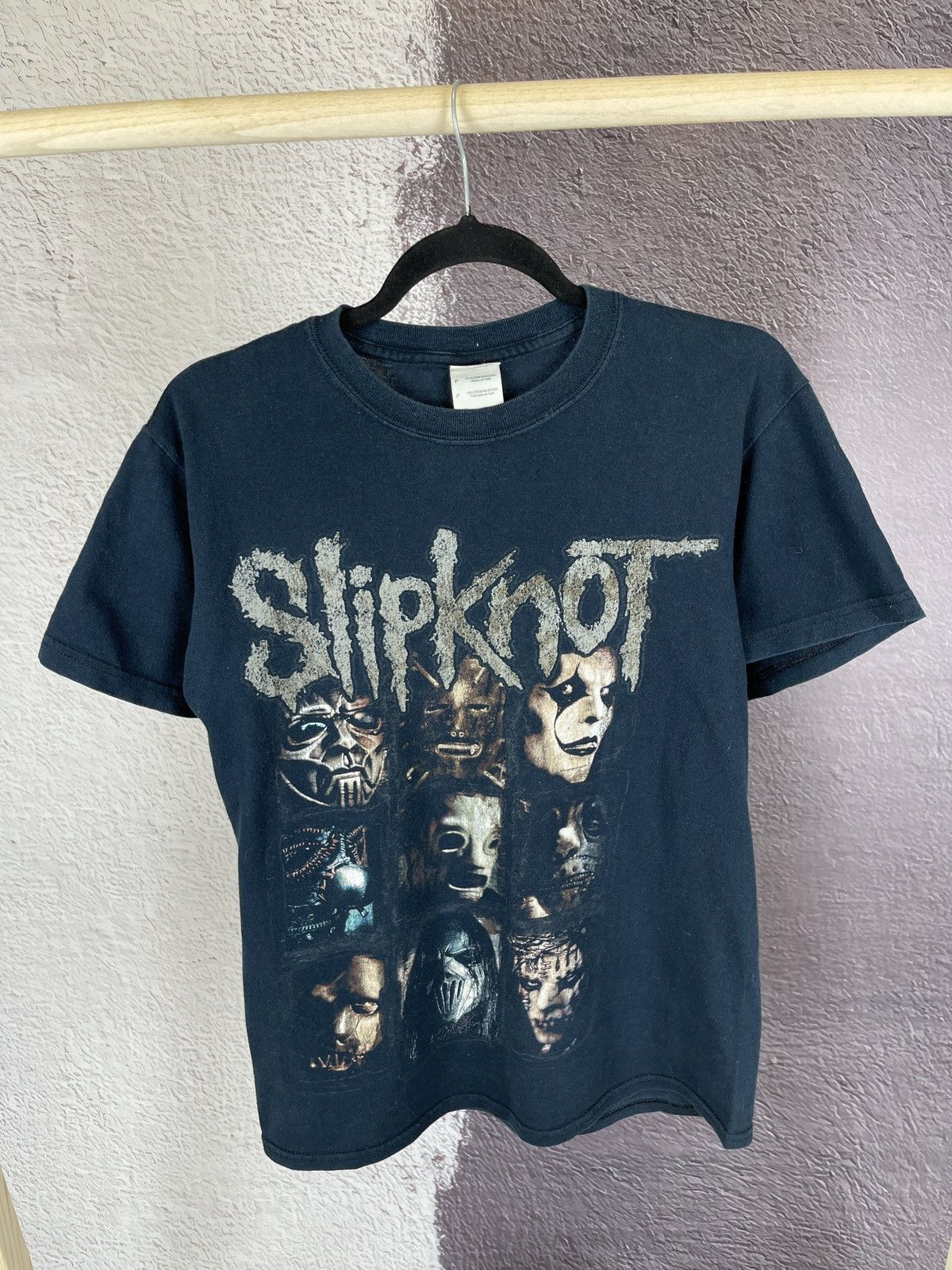 Band Tees Slipknot vintage y2k faces portrait big logo tee shirt Size US S / EU 44-46 / 1 - 2 Thumbnail