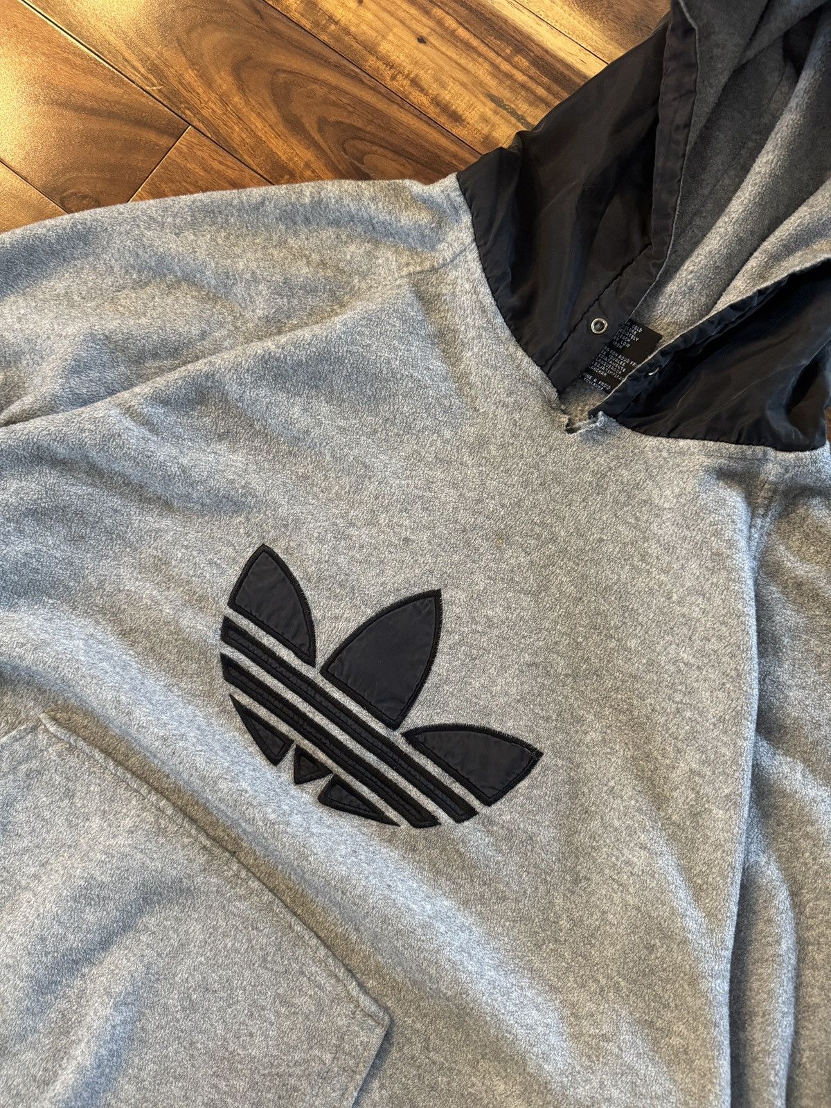 Adidas × Vintage Vintage adidas fleece hoodie Size US M / EU 48-50 / 2 - 2 Thumbnail
