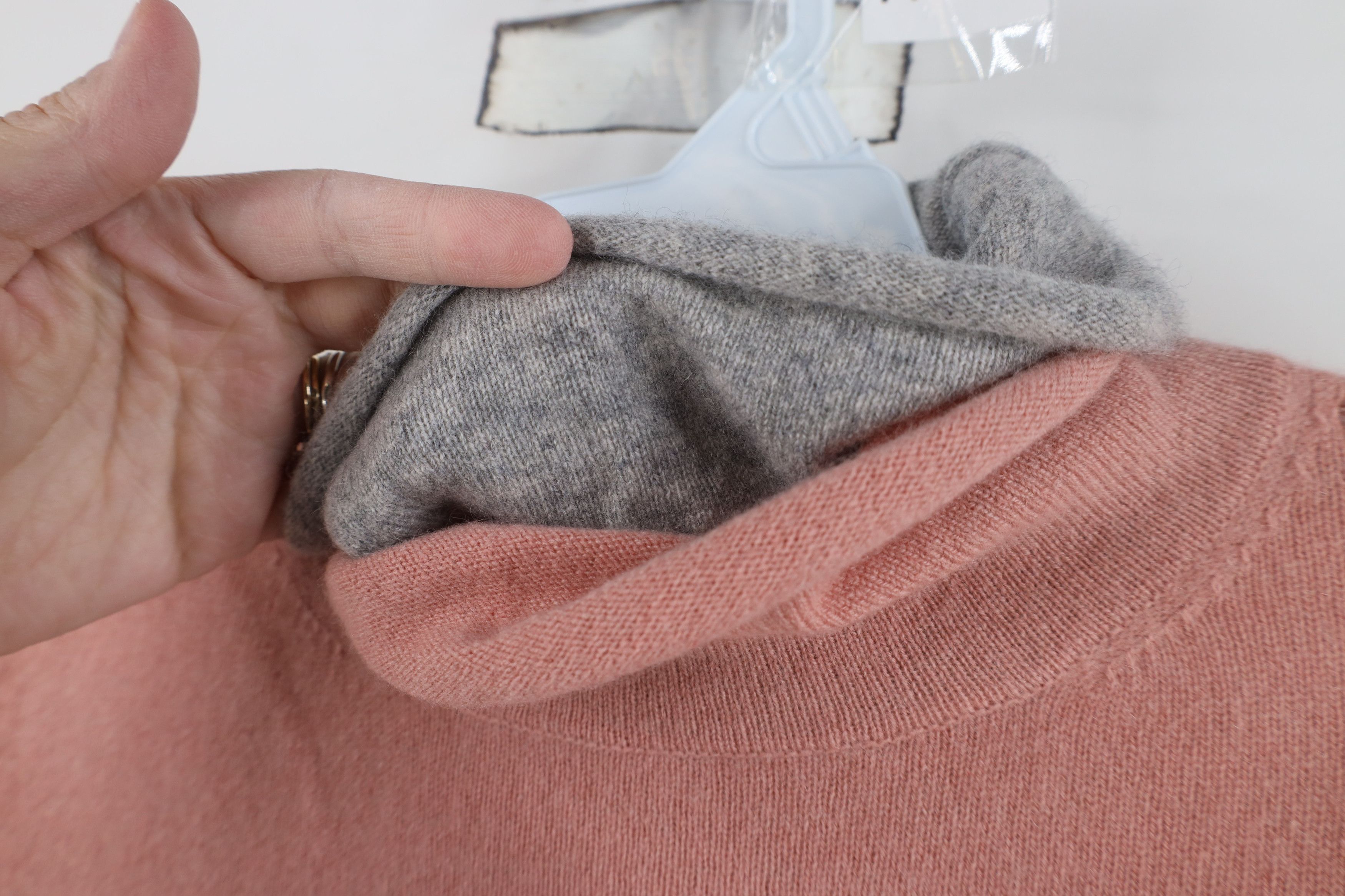 Magaschoni Magaschoni Cashmere Knit Layered Turtleneck Sweater Pink Size XS / US 0-2 / IT 36-38 - 5 Thumbnail