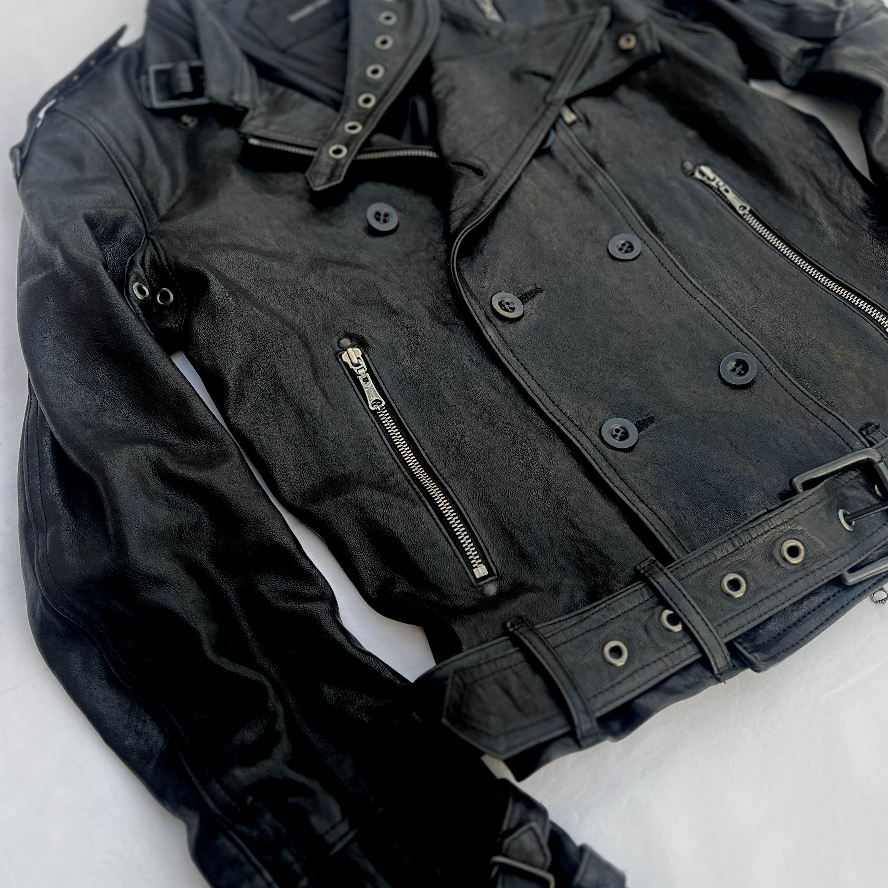 Yasuyuki Ishii Yasuyuki ishii Sheep leather biker jacket size S Size US S / EU 44-46 / 1 - 3 Thumbnail