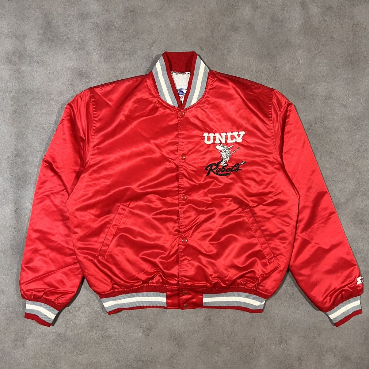 Other VTG 90s 80s UNLV Rebels Satin Jacket Starter XL Made in USA Size US XL / EU 56 / 4 - 2 Thumbnail