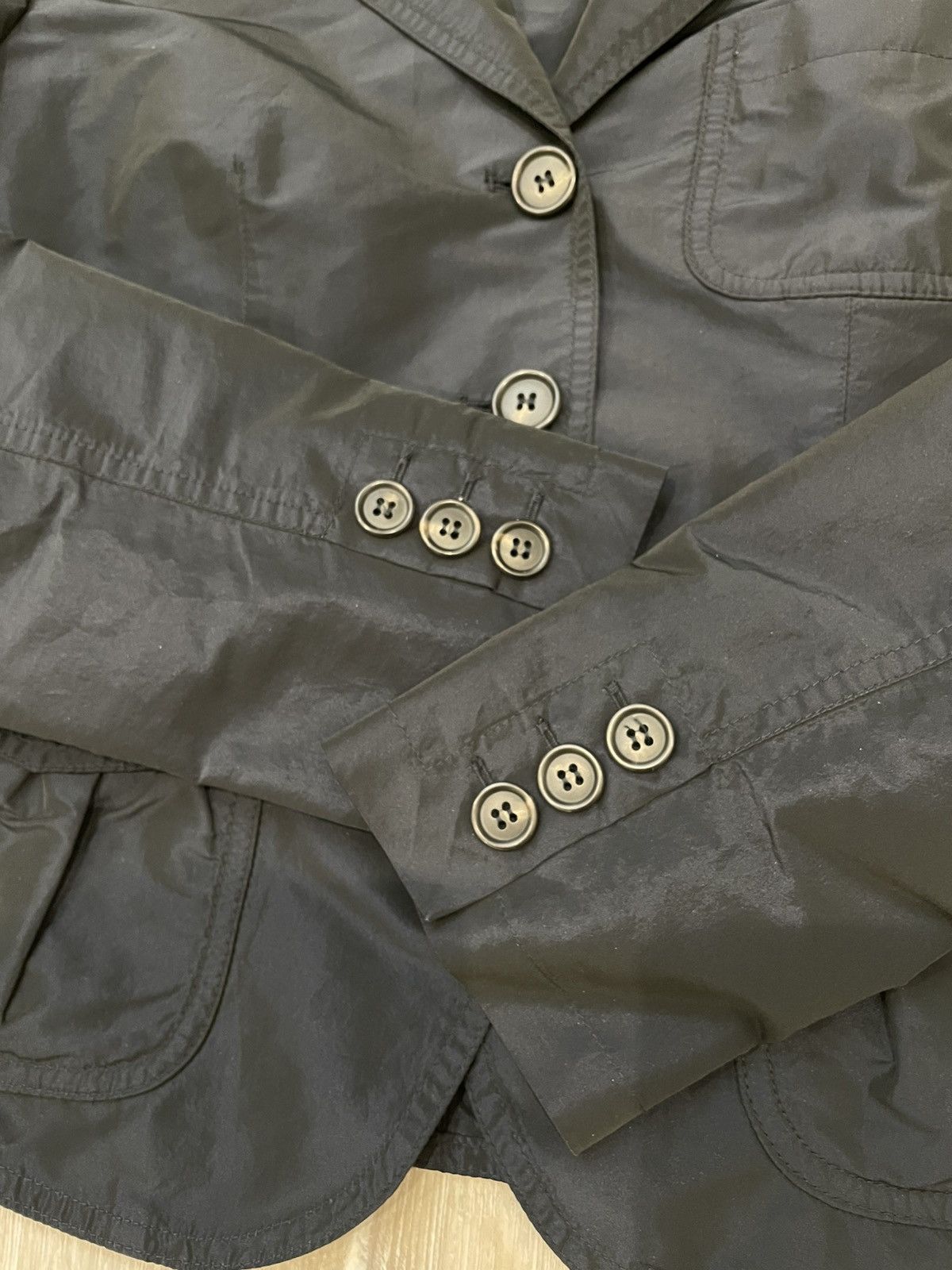 Max Mara × Vintage × Weekend Max Mara Max Mara Vintage Nylon Blazer Jacket Size S / US 4 / IT 40 - 4 Thumbnail