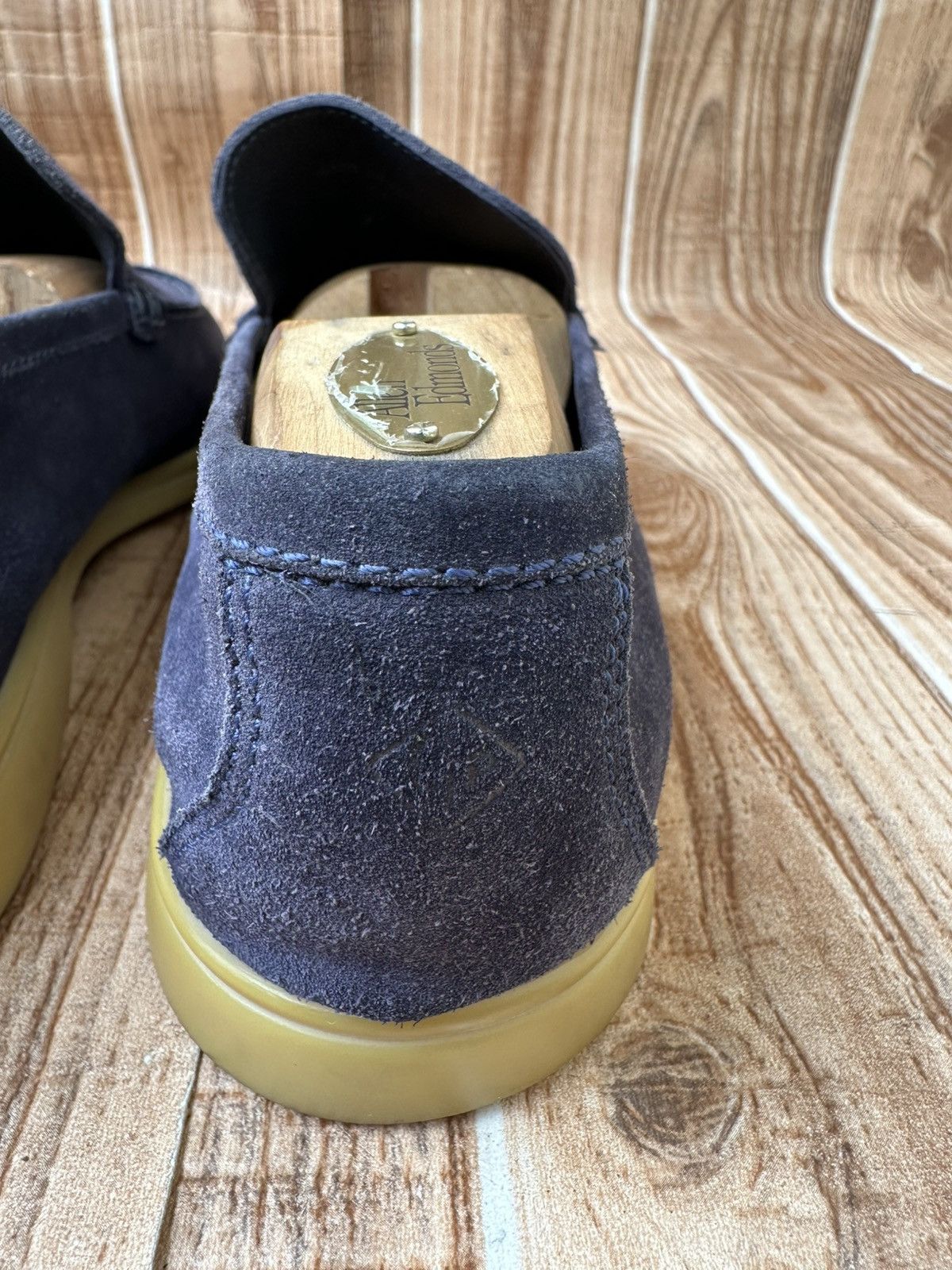 Loro Piana Loro Piana Summer Walk Blue Suede Loafer Flats Size US 11 / EU 44 - 12 Thumbnail