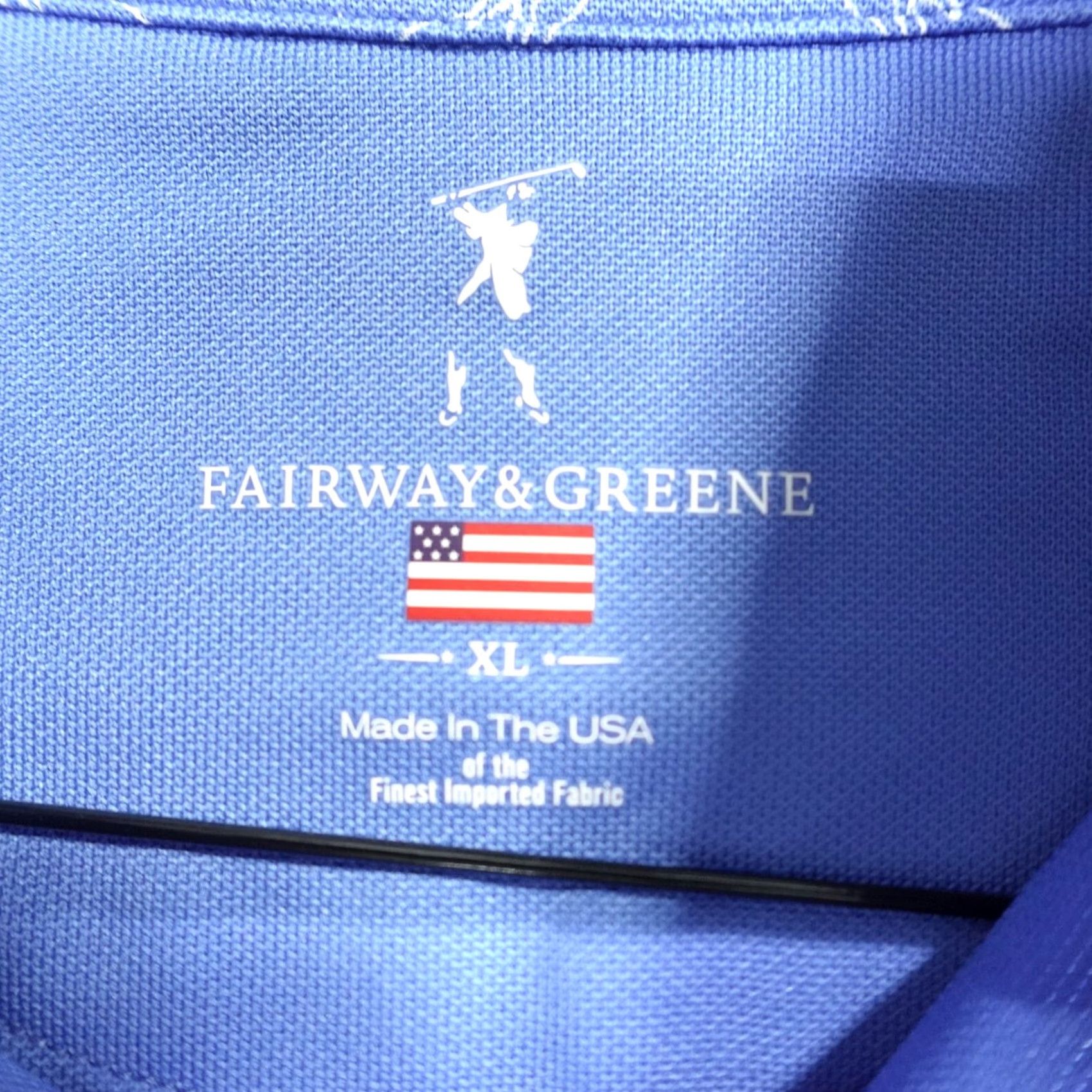 Vintage Fairway & Greene Polo Shirt XL Blue Bear All Over Print Mens Golf Shirt Size US XL / EU 56 / 4 - 4 Thumbnail