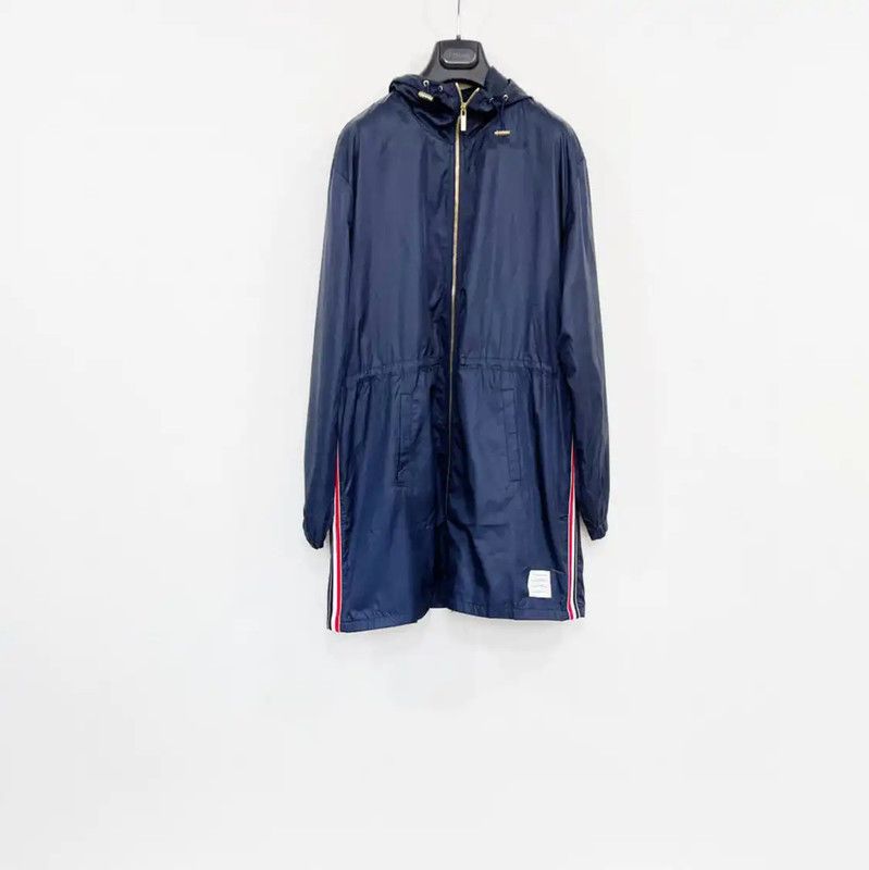Thom Browne Thom Browne Men's Navy Polyester Coat 0089 Size US M / EU 48-50 / 2 - 1 Thumbnail
