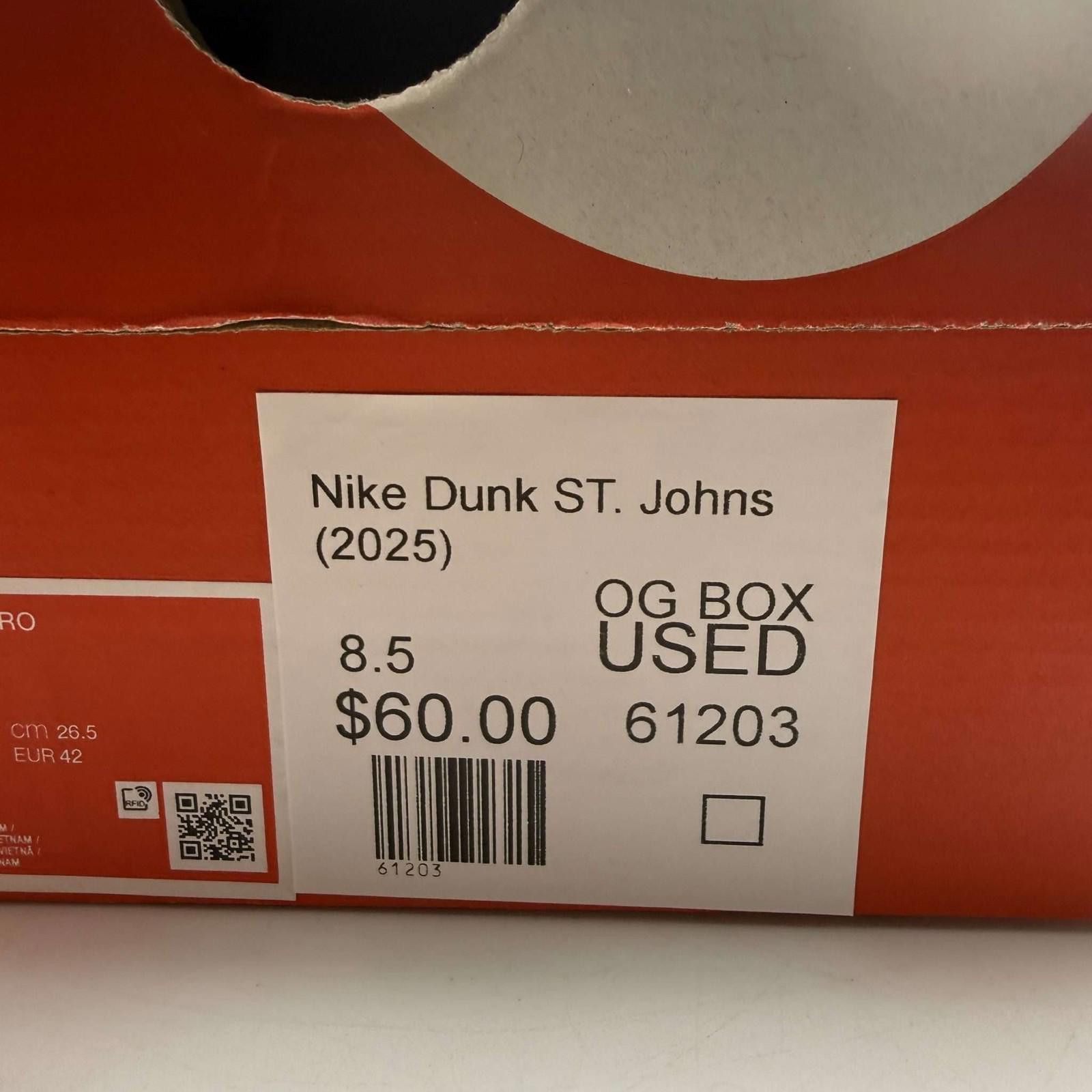 Nike Nike Dunk Low Retro ST. Johns 8.5 Used with Box HF5441-104 Size US 8.5 / EU 41-42 - 9 Thumbnail