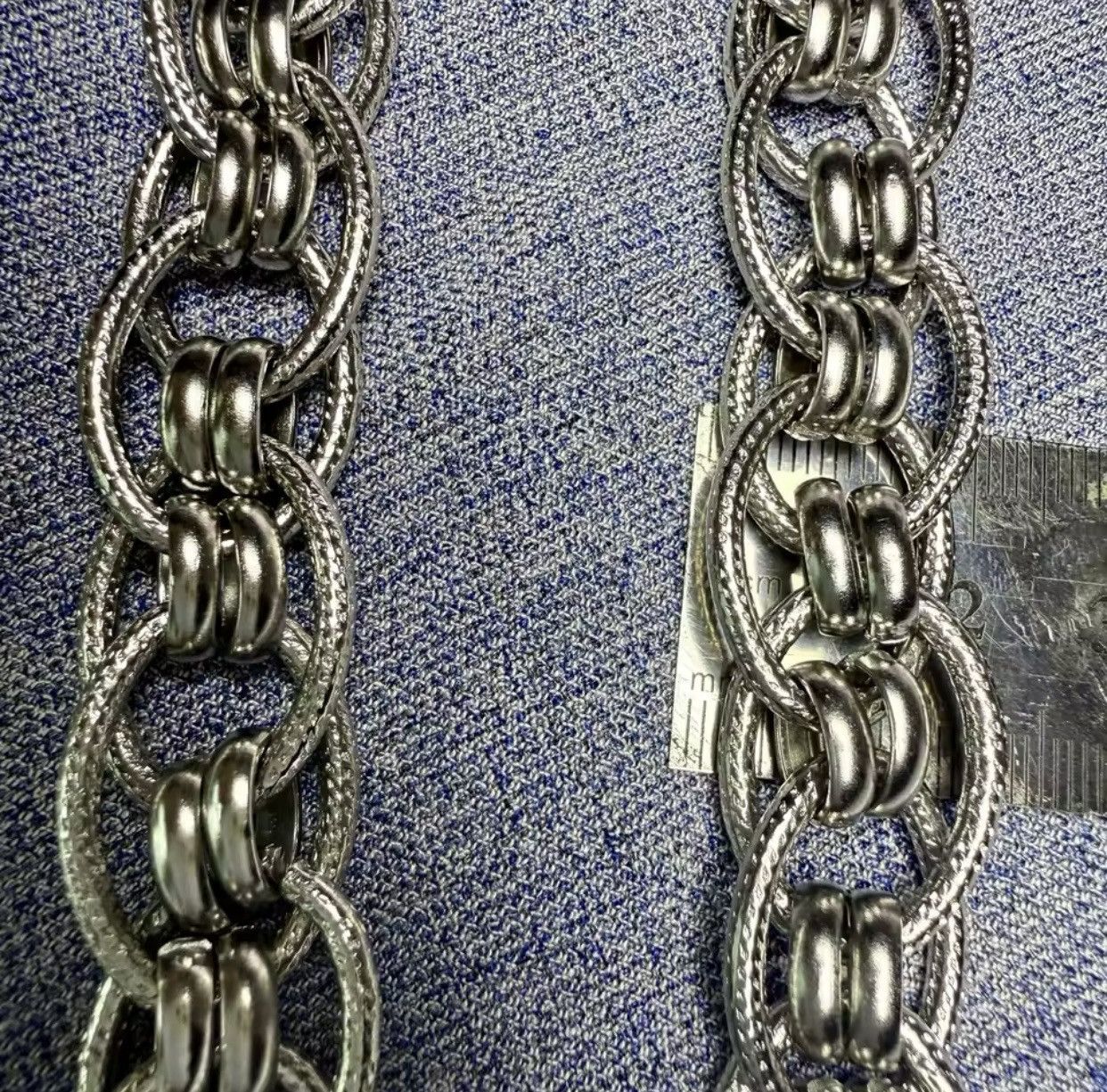 Jewelry punk style wide pants chain handmade weaving chain Size ONE SIZE - 4 Thumbnail