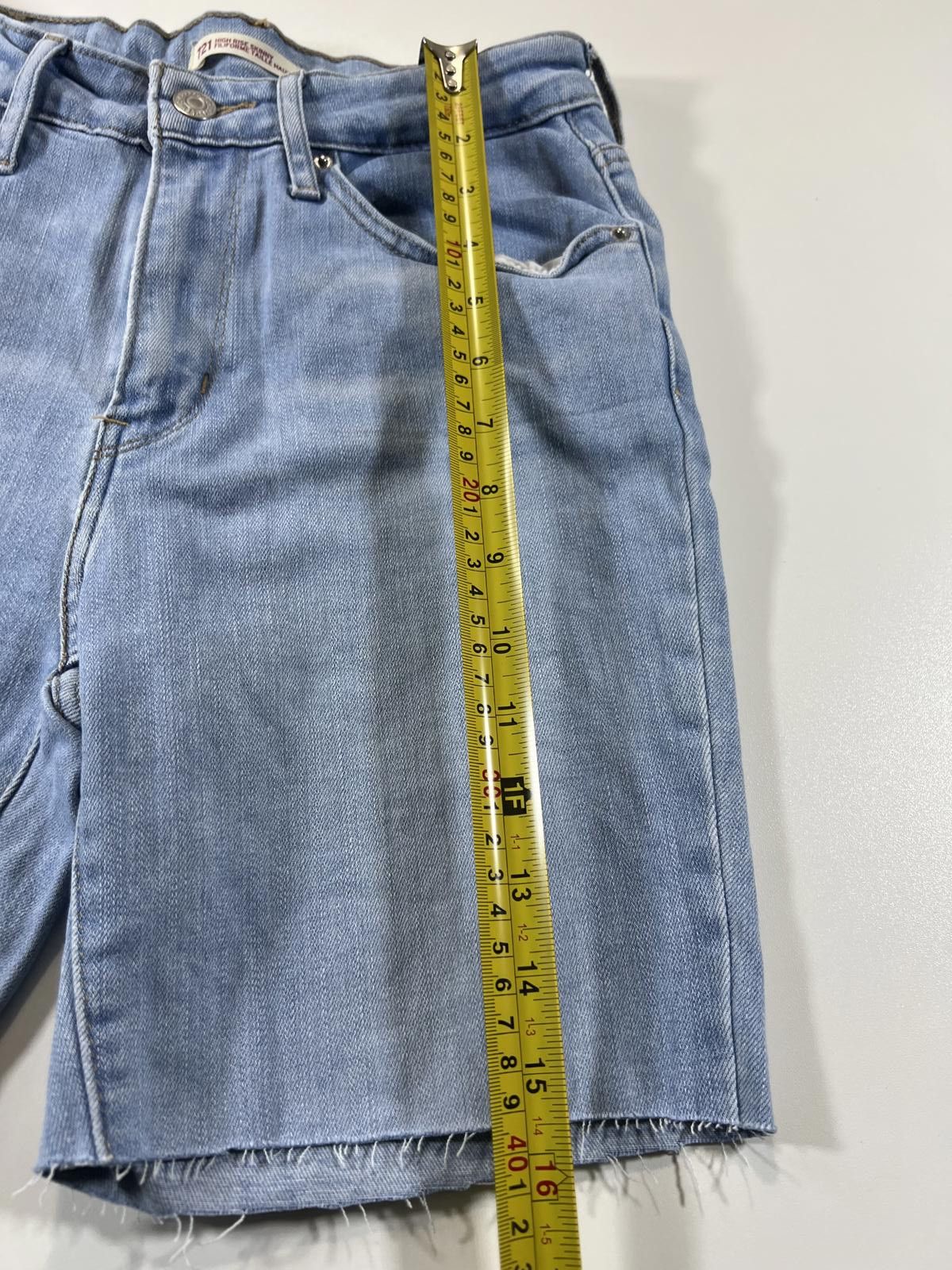 Levi's Levi's 721 Light Blue Denim Cutoff Shorts 27 Size 27" / US 4 / IT 40 - 5 Thumbnail