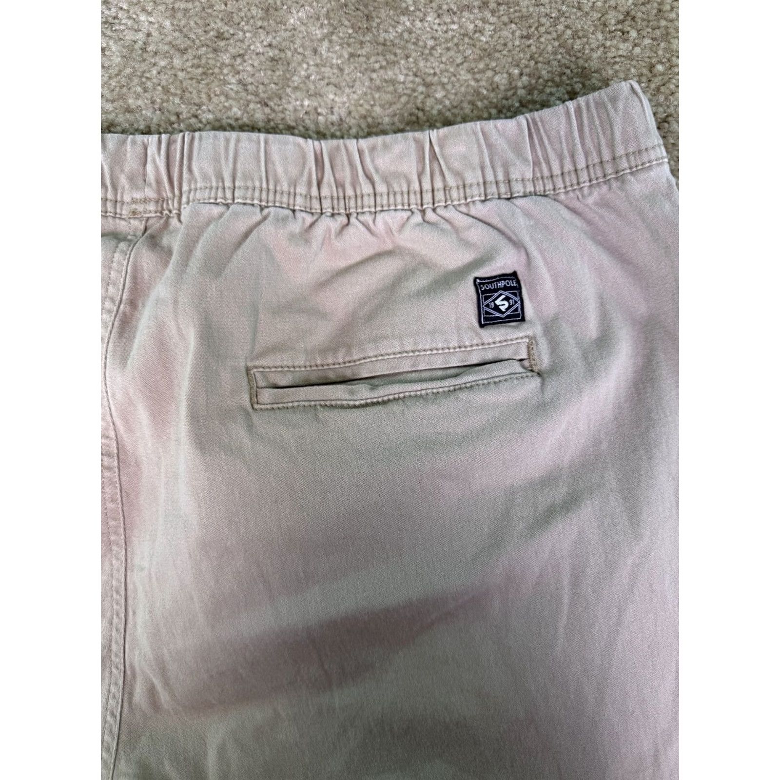 Southpole Southpole Jogger Pants Mens 2XL Tan Khaki Flex The Movement Drawstring D883 Size US 39 - 5 Thumbnail