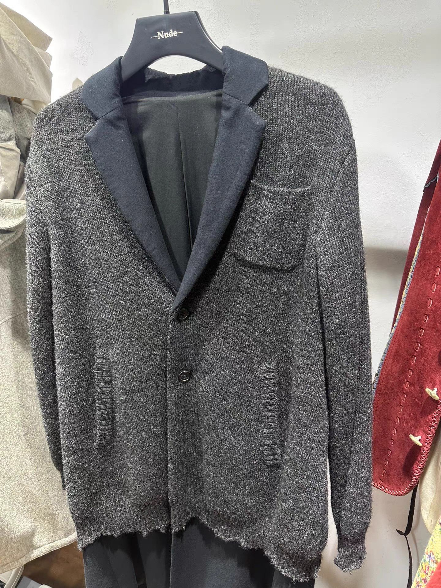 Undercover UNDERCOVER 17AW Distressed Patchwork Wool Coat K20 Size US M / EU 48-50 / 2 - 2 Thumbnail