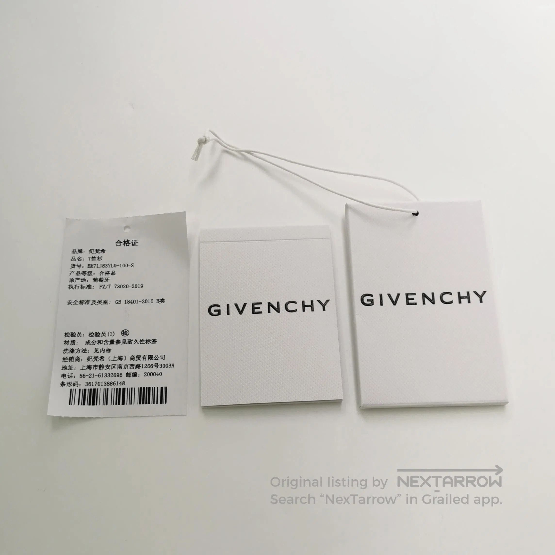 Givenchy Givenchy S Size Cotton Logo Crew Neck T. Size US S / EU 44-46 / 1 - 1 Thumbnail