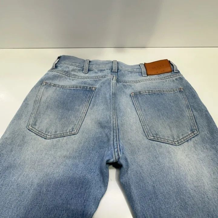 Gucci Gucci Gucci Blue Striped Zipper Pocket Denim Pants -2506 Size US 32 / EU 48 - 9 Thumbnail