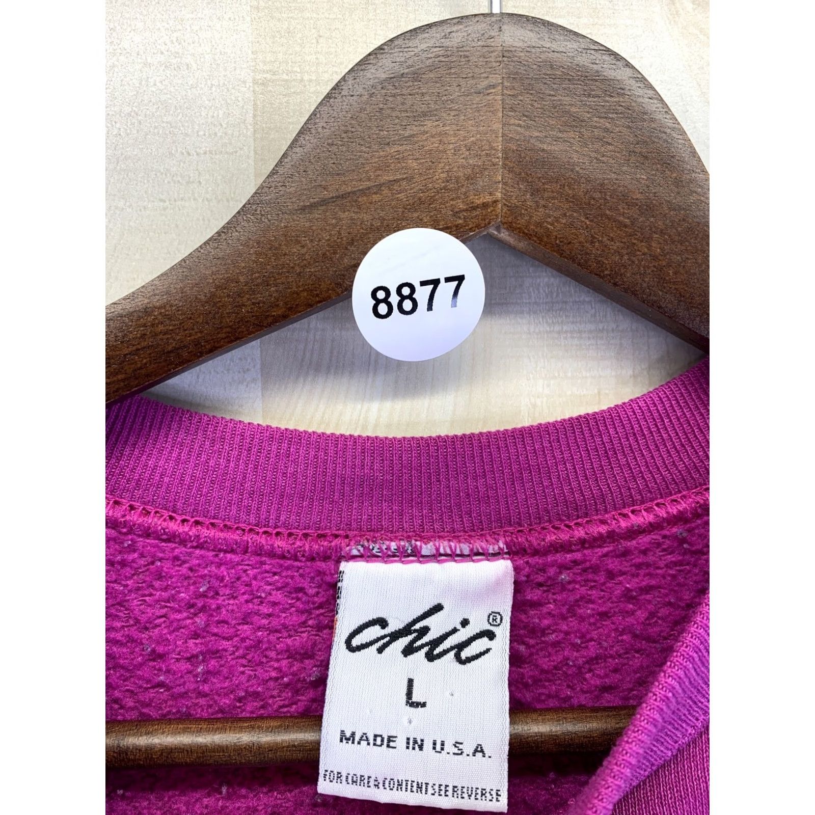Vintage VINTAGE Chic Sweatshirt Shirt 3/4 Sleeve Purple USA Made Womens L Regular Pullover Crew Neck Size L Size L / US 10 / IT 46 - 6 Thumbnail