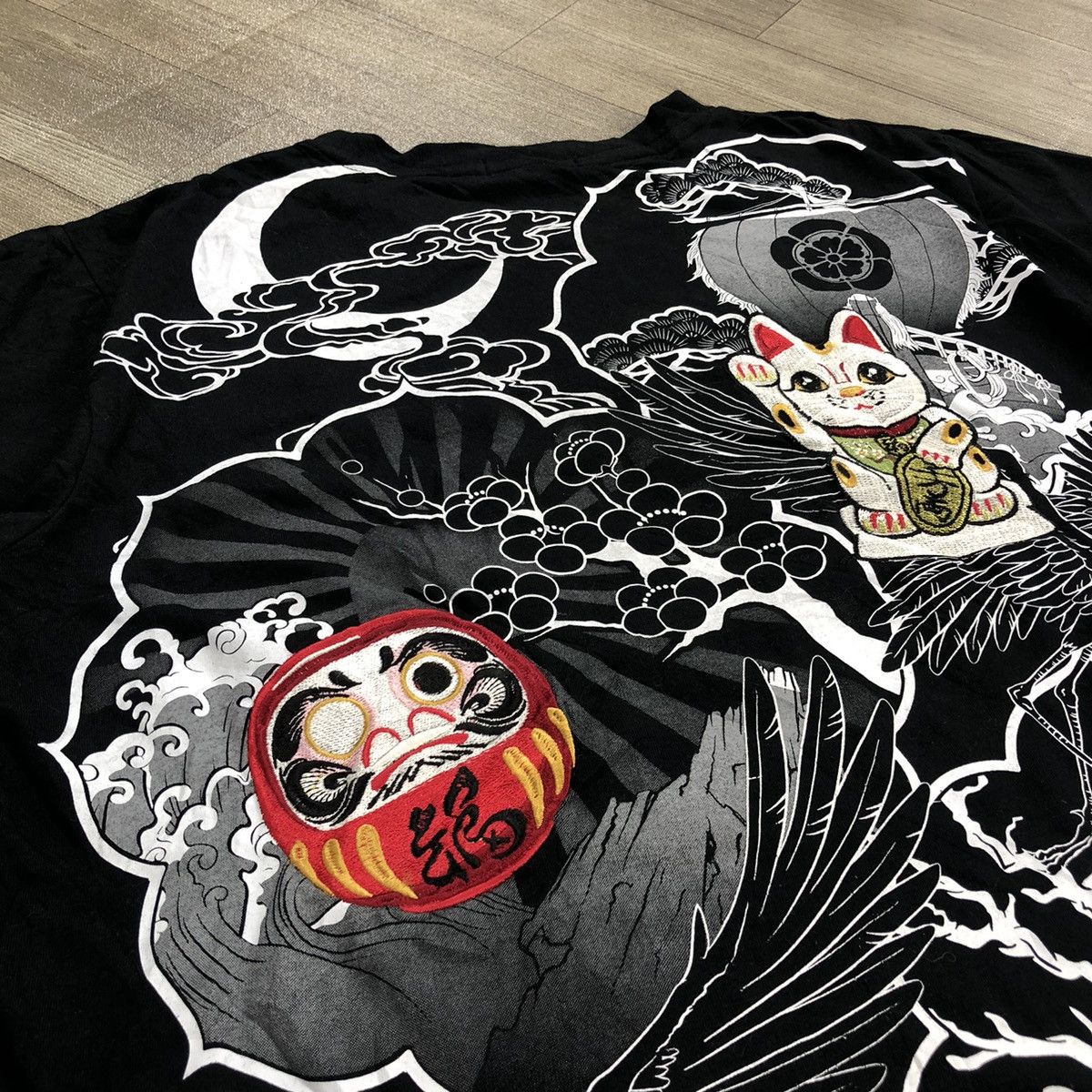 Japanese Brand 2000s Fugutatien Karakuri Tamashii Embrodiered Japanese Tee Size US M / EU 48-50 / 2 - 5 Thumbnail