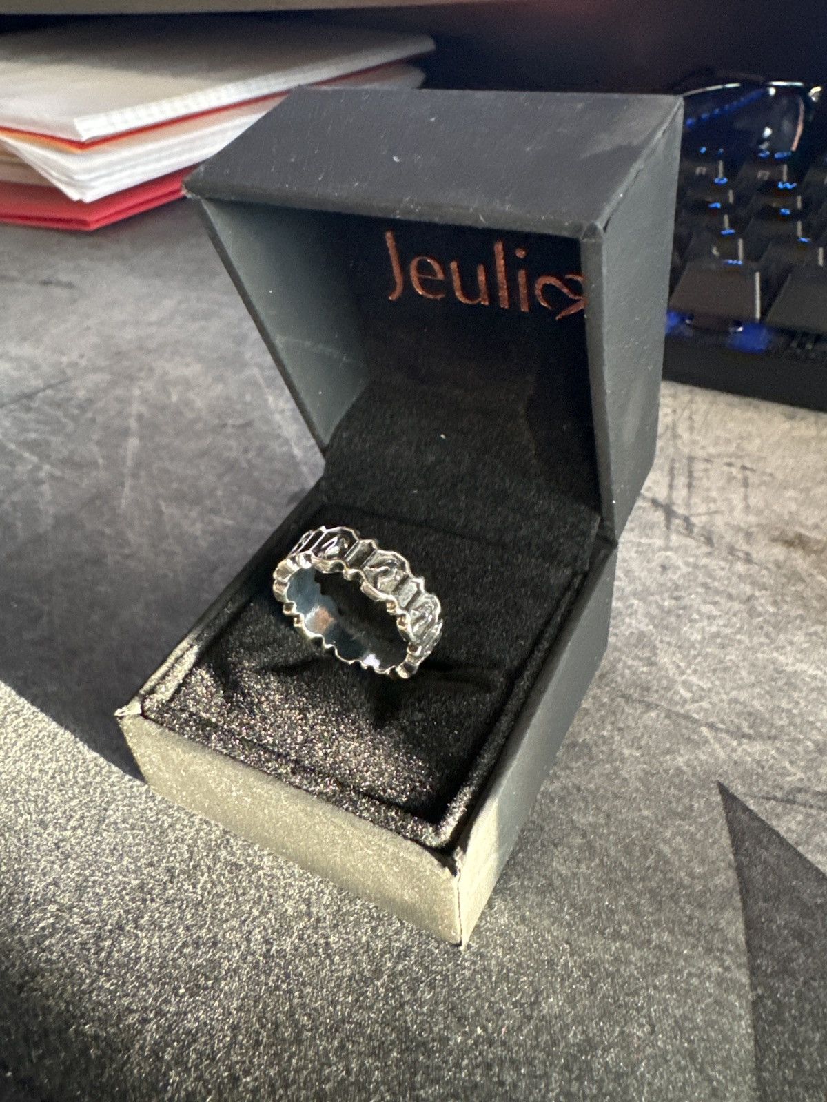 Jewelry × Vintage Sterling steel bishop ring Size ONE SIZE - 2 Thumbnail