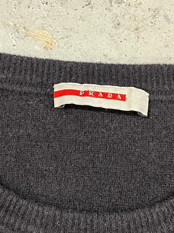 Prada AW2006 Prada Grey & Black Wool Sweater Size US M / EU 48-50 / 2 - 9 Thumbnail