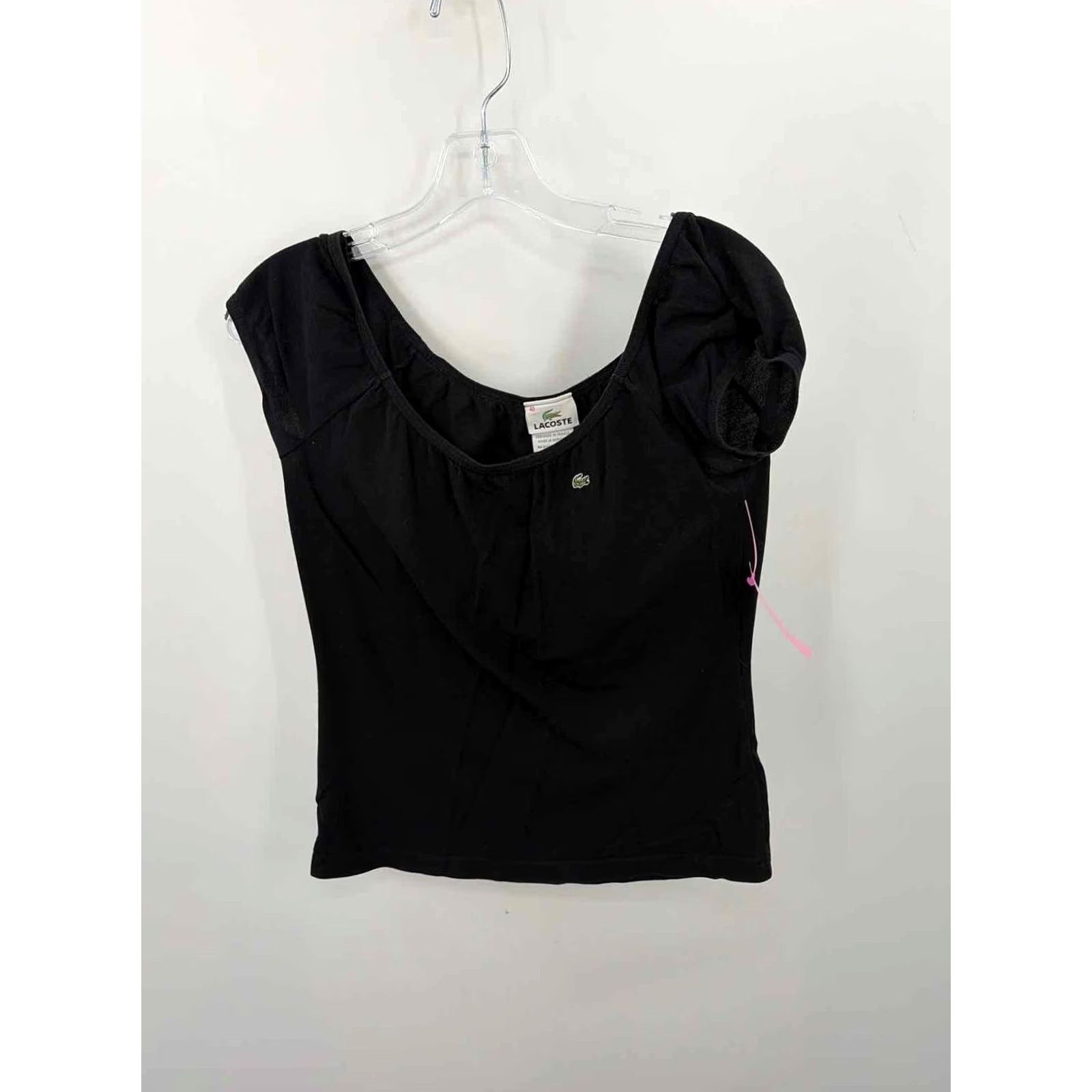 Lacoste Lacoste Black Size Medium Blouse Size M / US 6-8 / IT 42-44 - 2 Thumbnail