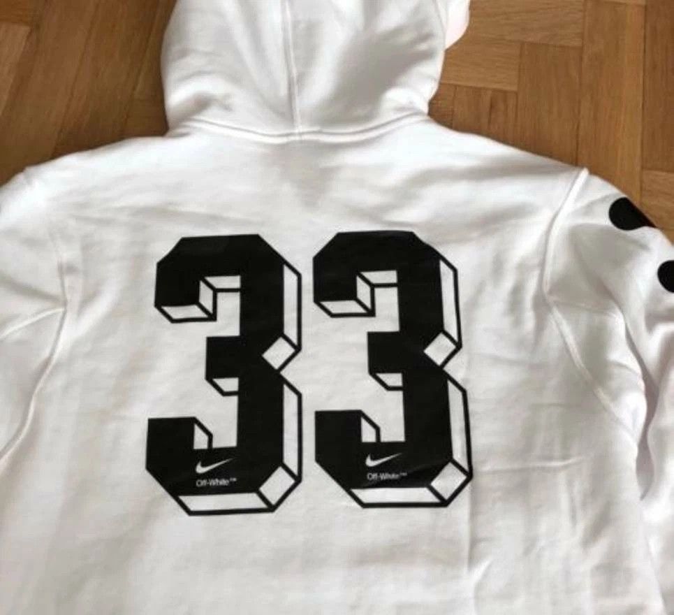 Nike × Off-White "Football, Mon Amour" White Hoodie Mercurial NRG S/S 18 Size US XS / EU 42 / 0 - 3 Thumbnail