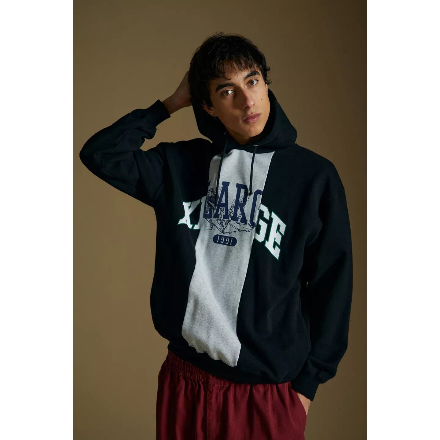 Urban Outfitters New Urban Outfitters XLARGE Patchwork Hoodie Sweatshirt Size US M / EU 48-50 / 2 - 1 Thumbnail
