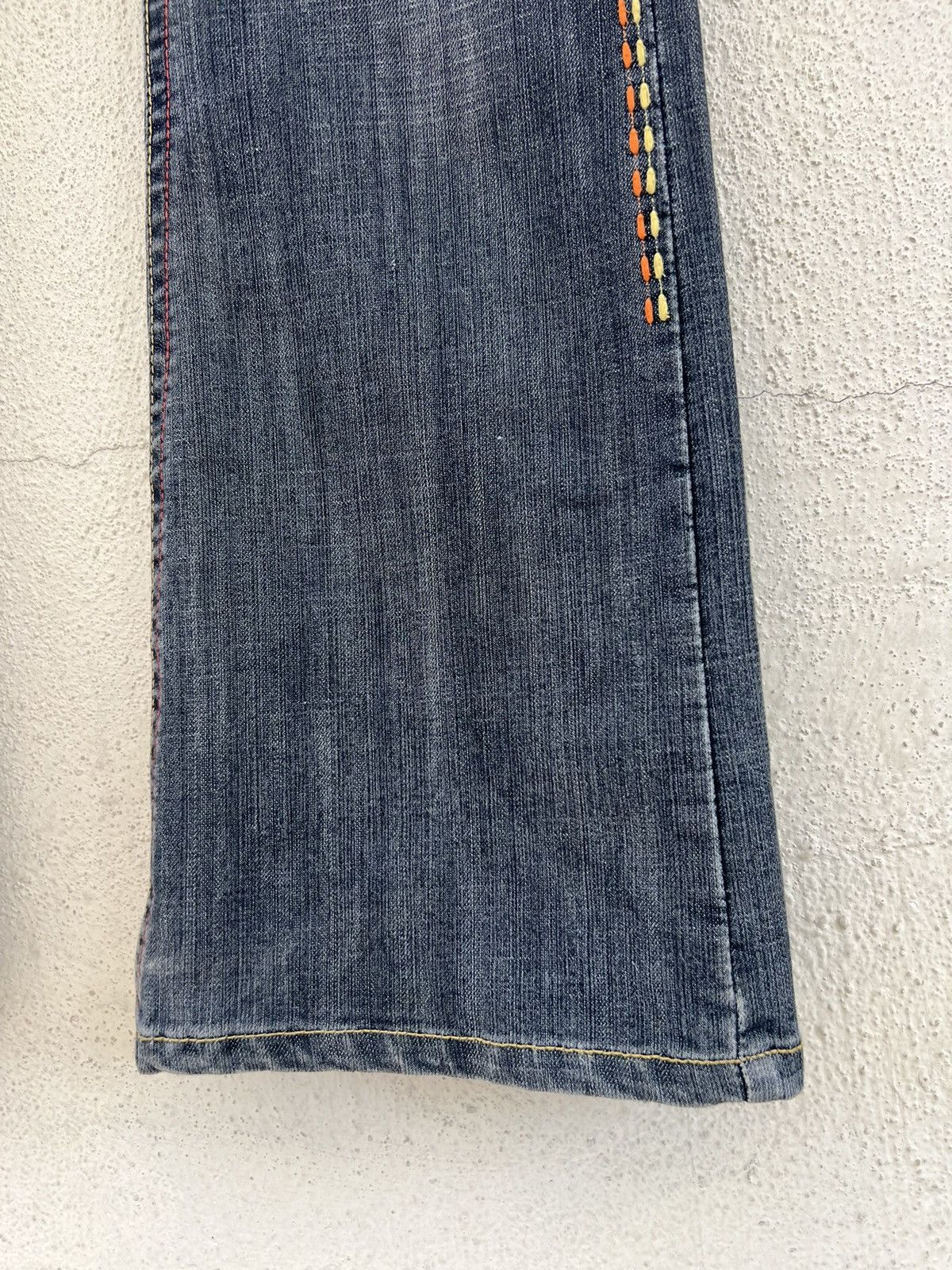 Vintage Vintage Maxa Japan Embroidery Fade Black Bootcut Jeans Size US 29 - 14 Thumbnail