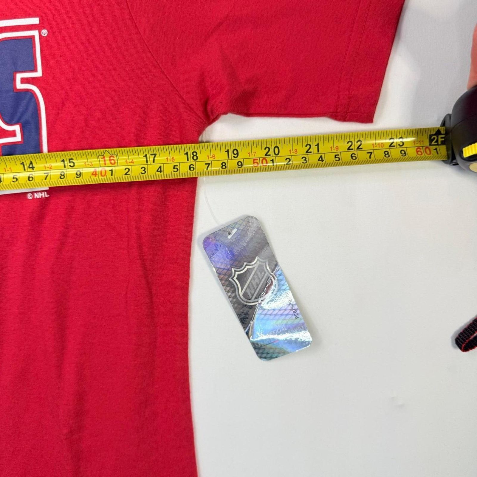 NHL NWT Licensed Washington Capitals red blue NHL hockey Sz S Size US S / EU 44-46 / 1 - 2 Thumbnail