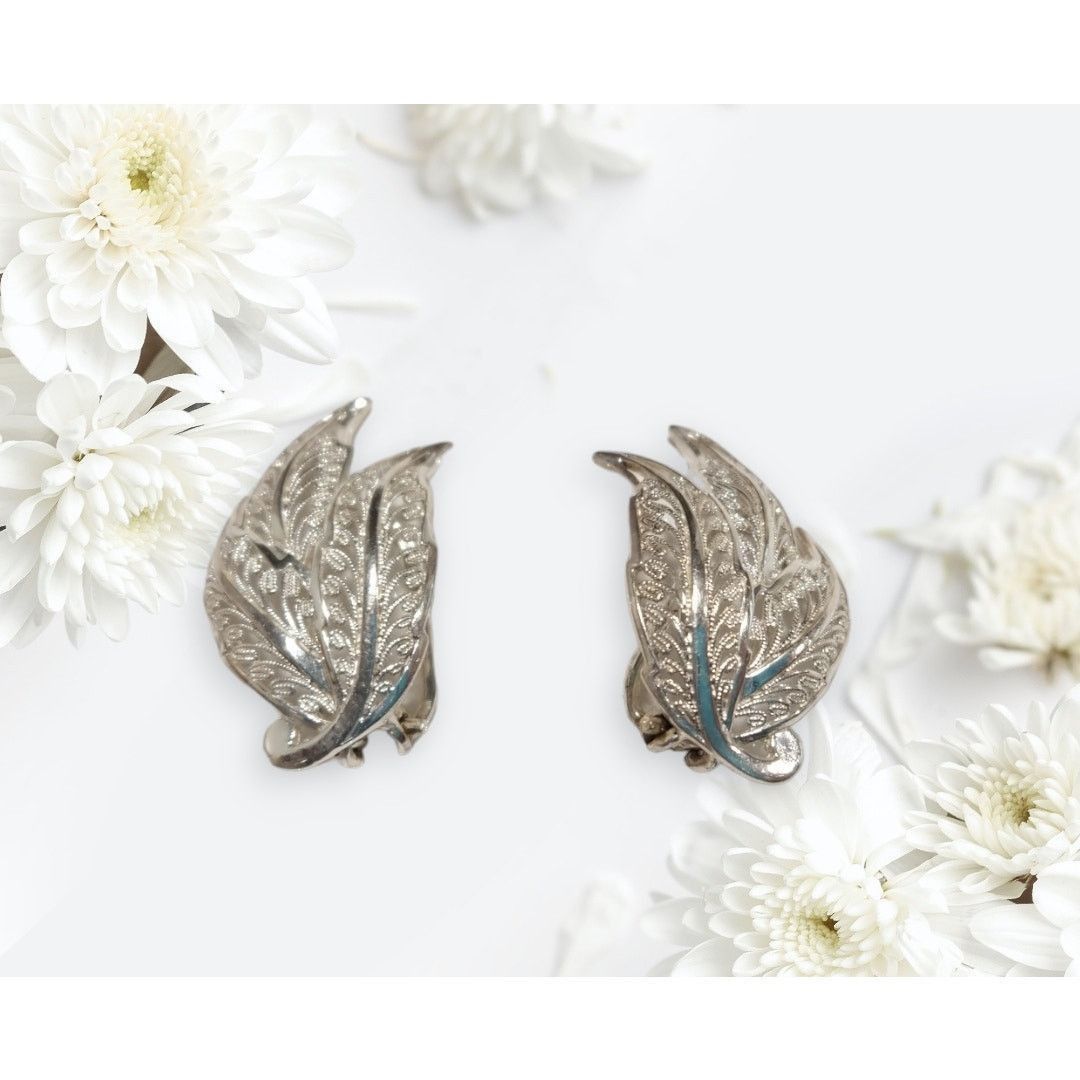 The Unbranded Brand Vintage Alice Caviness Sterling Silver 925 Filigree Earrings Size ONE SIZE - 1 Thumbnail