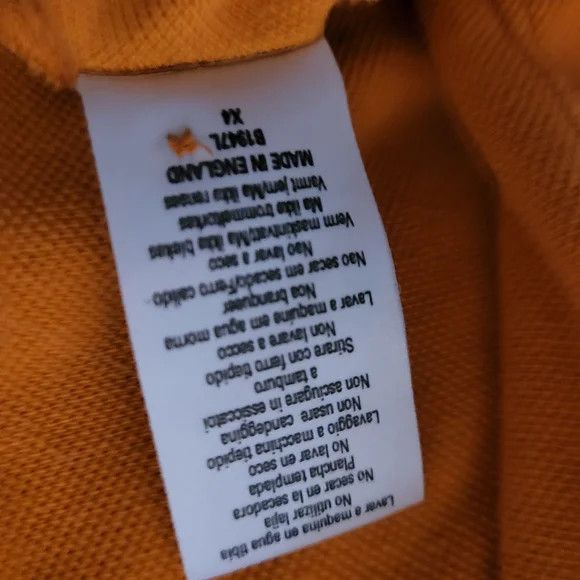 Burberry Vintage (90s?) RARE Colour Orange Large T Burberry Polo Size US L / EU 52-54 / 3 - 3 Thumbnail