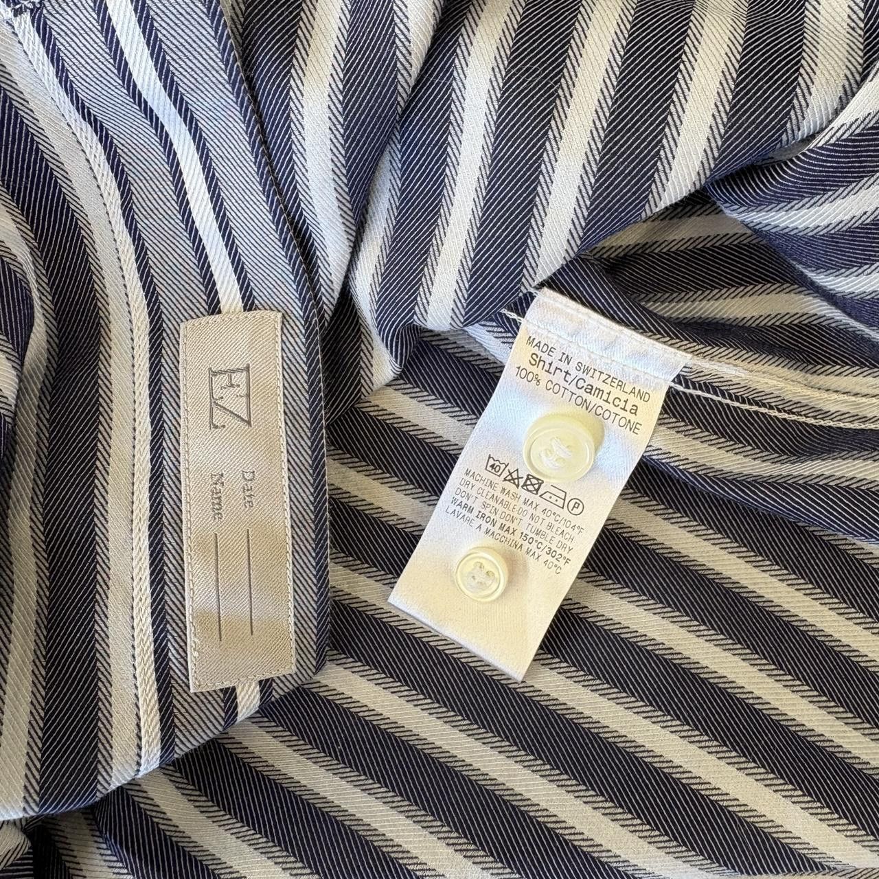 Ermenegildo Zegna $795 Ermenegildo Zegna grey striped shirt Small Switzerland Size US S / EU 44-46 / 1 - 6 Thumbnail
