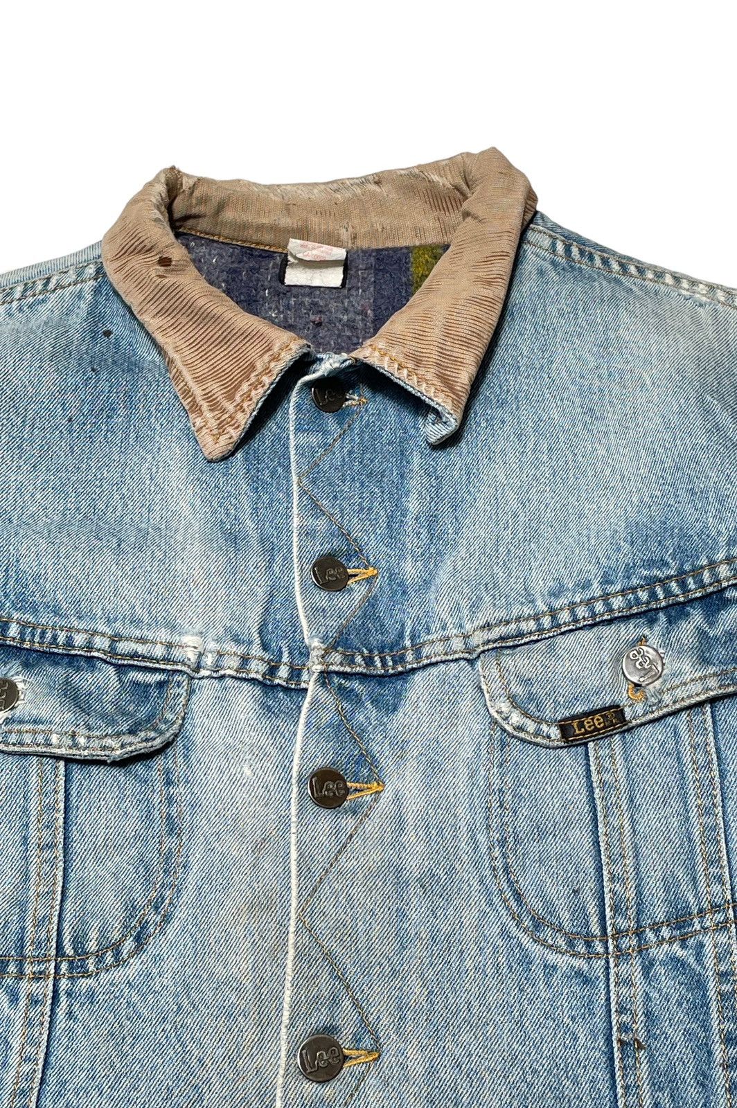 Lee Vintage Brand Lee Made In Usa Denim Blanket Jacket 1970s Size US M / EU 48-50 / 2 - 4 Thumbnail