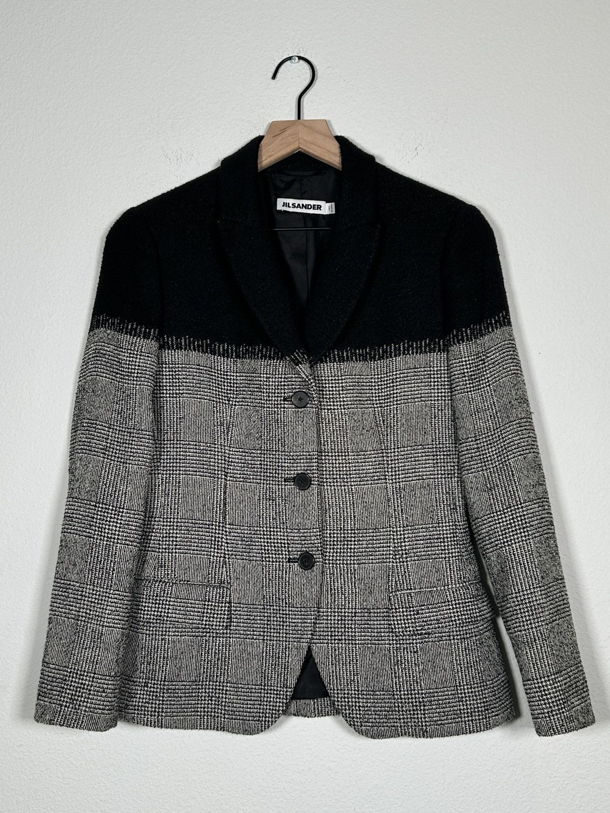 Jil Sander Hybrid Blend Pattern Blazer Size S / US 4 / IT 40 - 1 Thumbnail