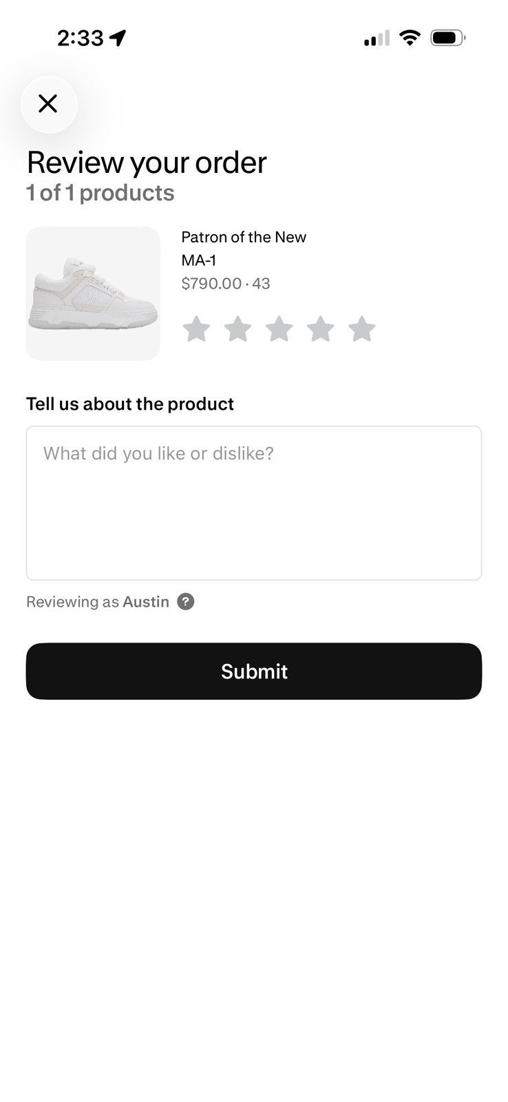 Amiri Amiri MA-1s Size US 10 / EU 43 - 6 Thumbnail