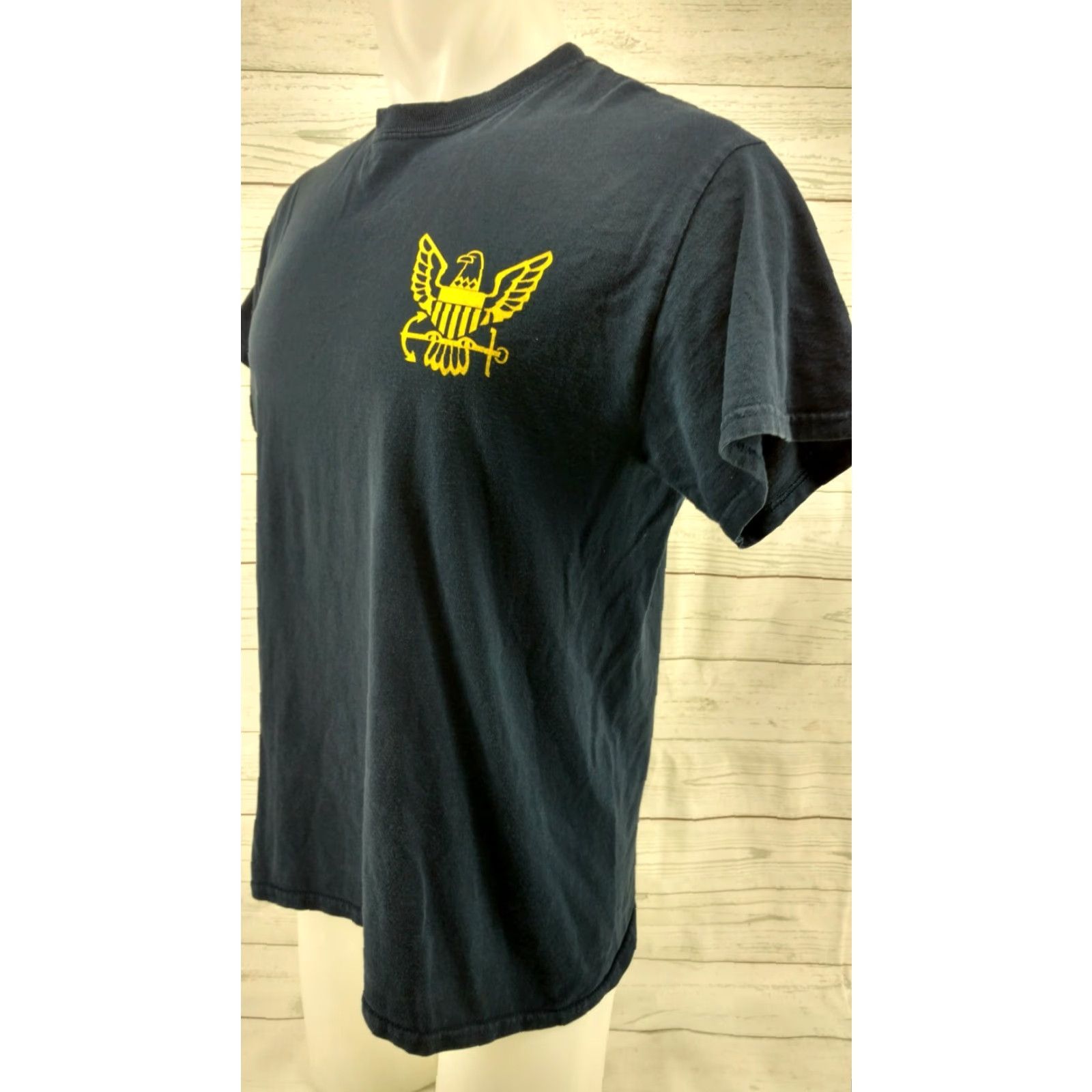 Jerzees Don't Tread on Me T-Shirt Blue Medium Jerzees Cotton Short Sleeve Mens Shirt Rattlesnake Liberty or Death Gadsden Size US M / EU 48-50 / 2 - 3 Thumbnail