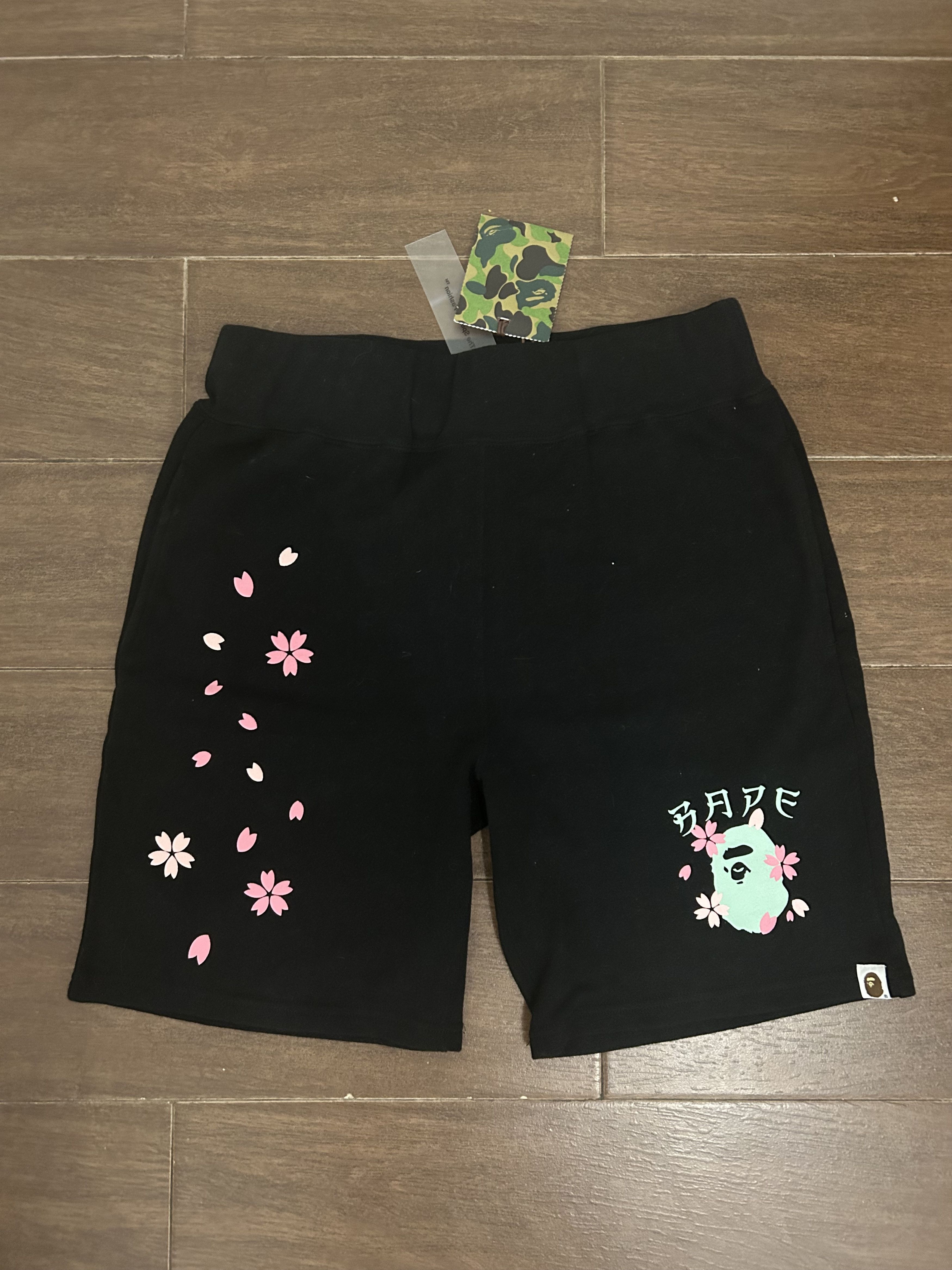 Bape Bape Sakura Sweat Shorts Grailed