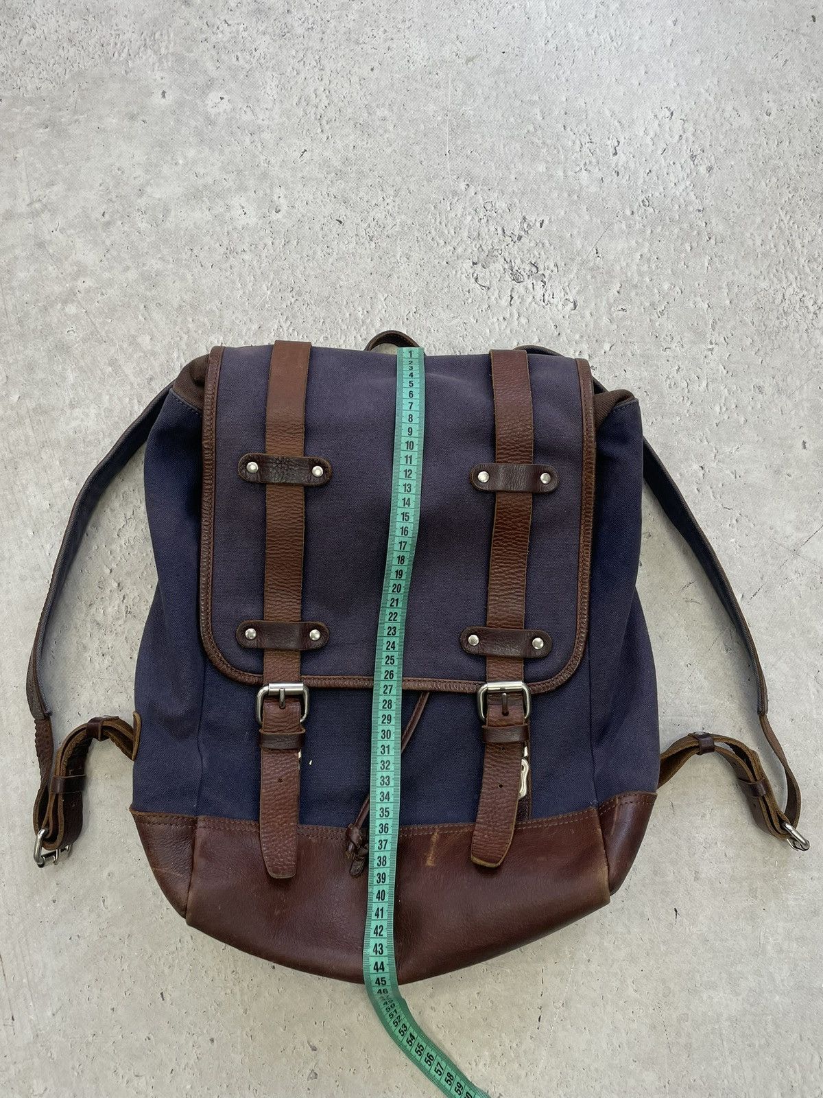 Diesel Diesel style Canvas Leather Trim Backpack Vintage Workwear Size ONE SIZE - 16 Thumbnail