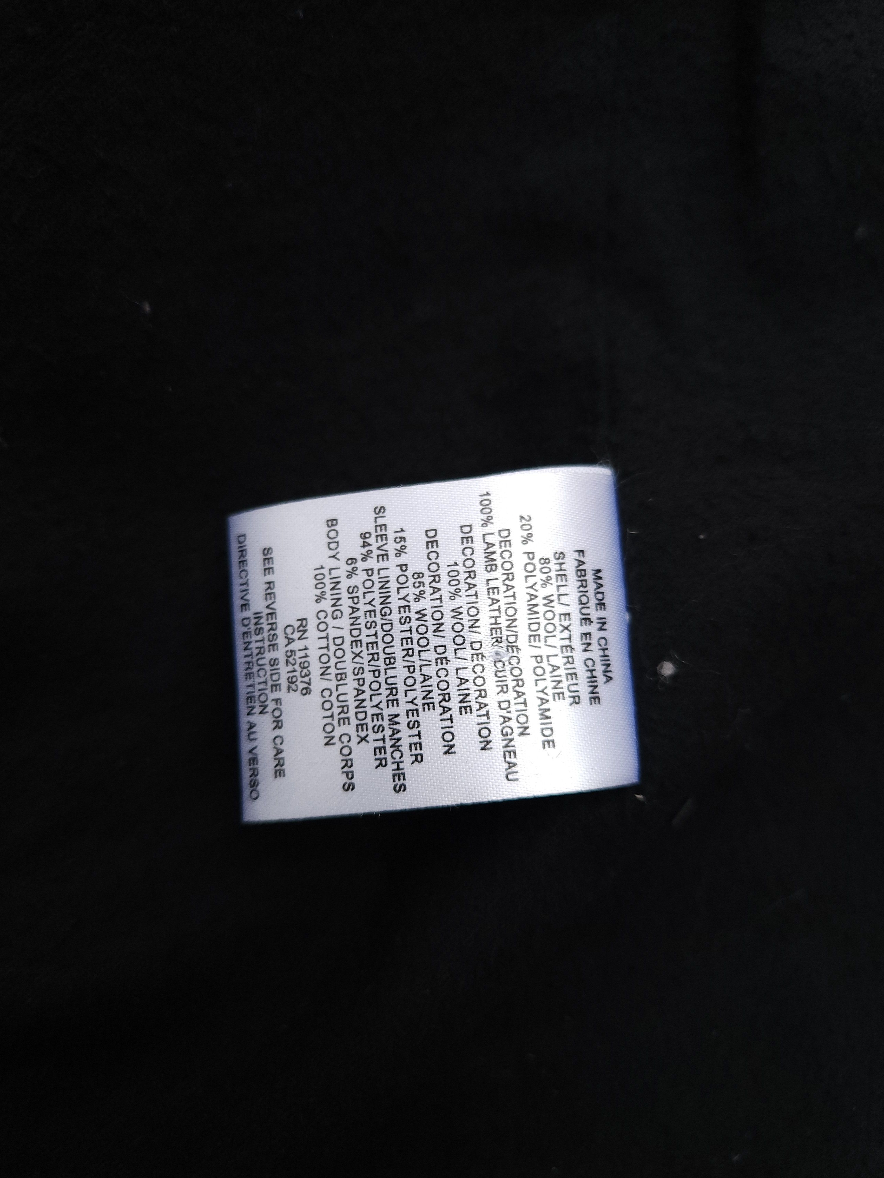 Helmut Lang Helmut Lang Leather Sleeve Wool Coat Size S / US 4 / IT 40 - 5 Thumbnail