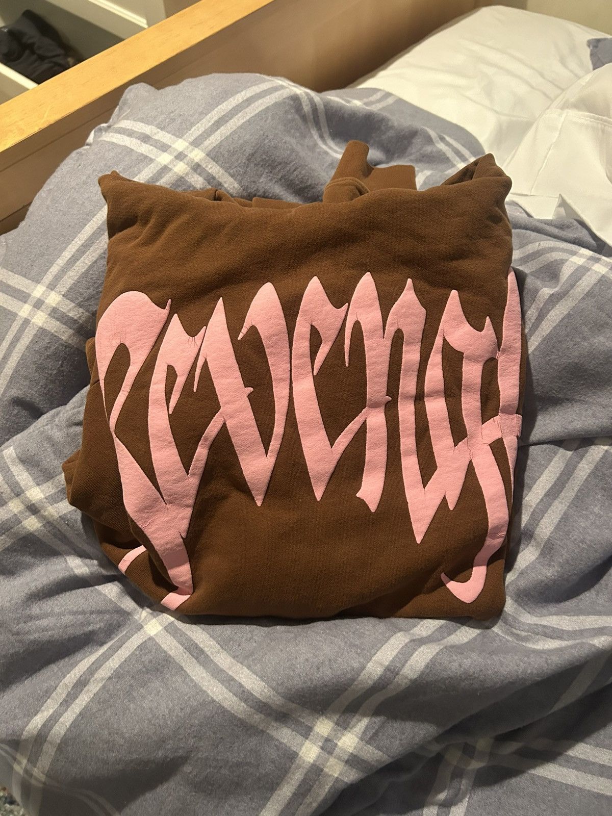 Revenge Revenge Mens Brown Pink Pullover Hoodie XL Size US XL / EU 56 / 4 - 4 Thumbnail