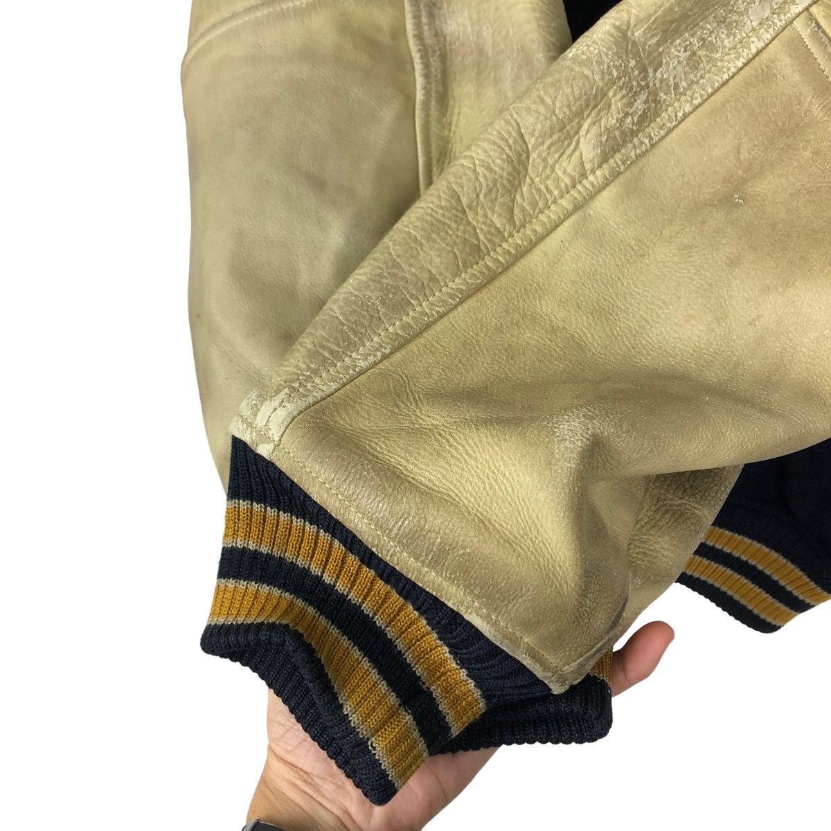 Toyo Enterprises 🔥80s VARSITY JACKET SPECIAL UNIFORM LEATHER TOYO ENTERPRISE Size US M / EU 48-50 / 2 - 13 Thumbnail