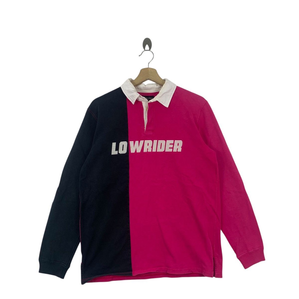 Vintage Vintage LOWRIDER LONDON Design Studio Polo Rugby Tee Shirt Size US M / EU 48-50 / 2 - 3 Thumbnail