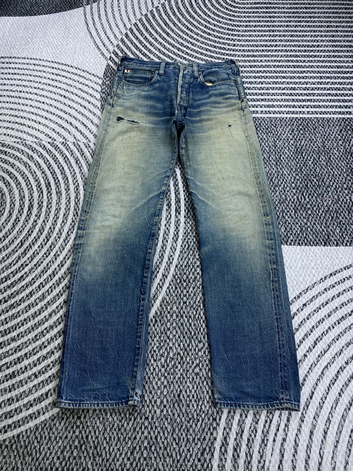 45rpm Vintage 45rpm Japan Distressed Denim Pants Size US 30 / EU 46 - 1 Thumbnail