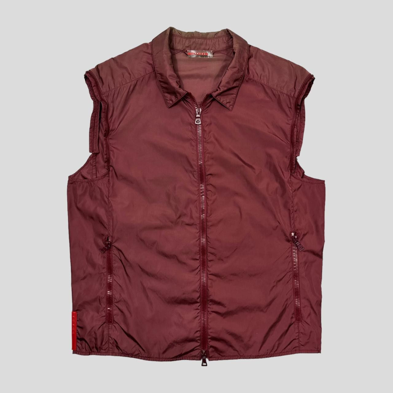 Prada Prada Sport 1999 Convertible Nylon Moto Jacket / Vest - M Size US M / EU 48-50 / 2 - 2 Thumbnail