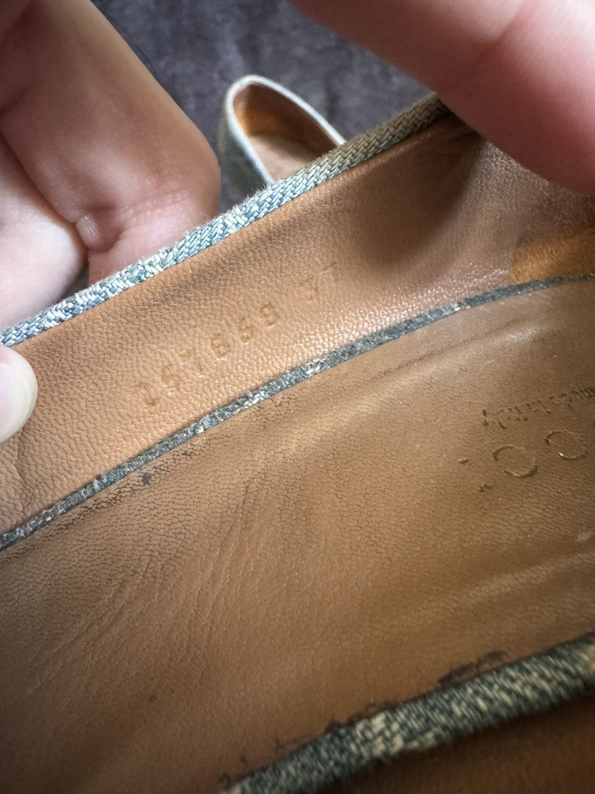 Gucci Gucci Horsebit monogram GC denim heels blue Size US 6 / IT 36 - 12 Thumbnail