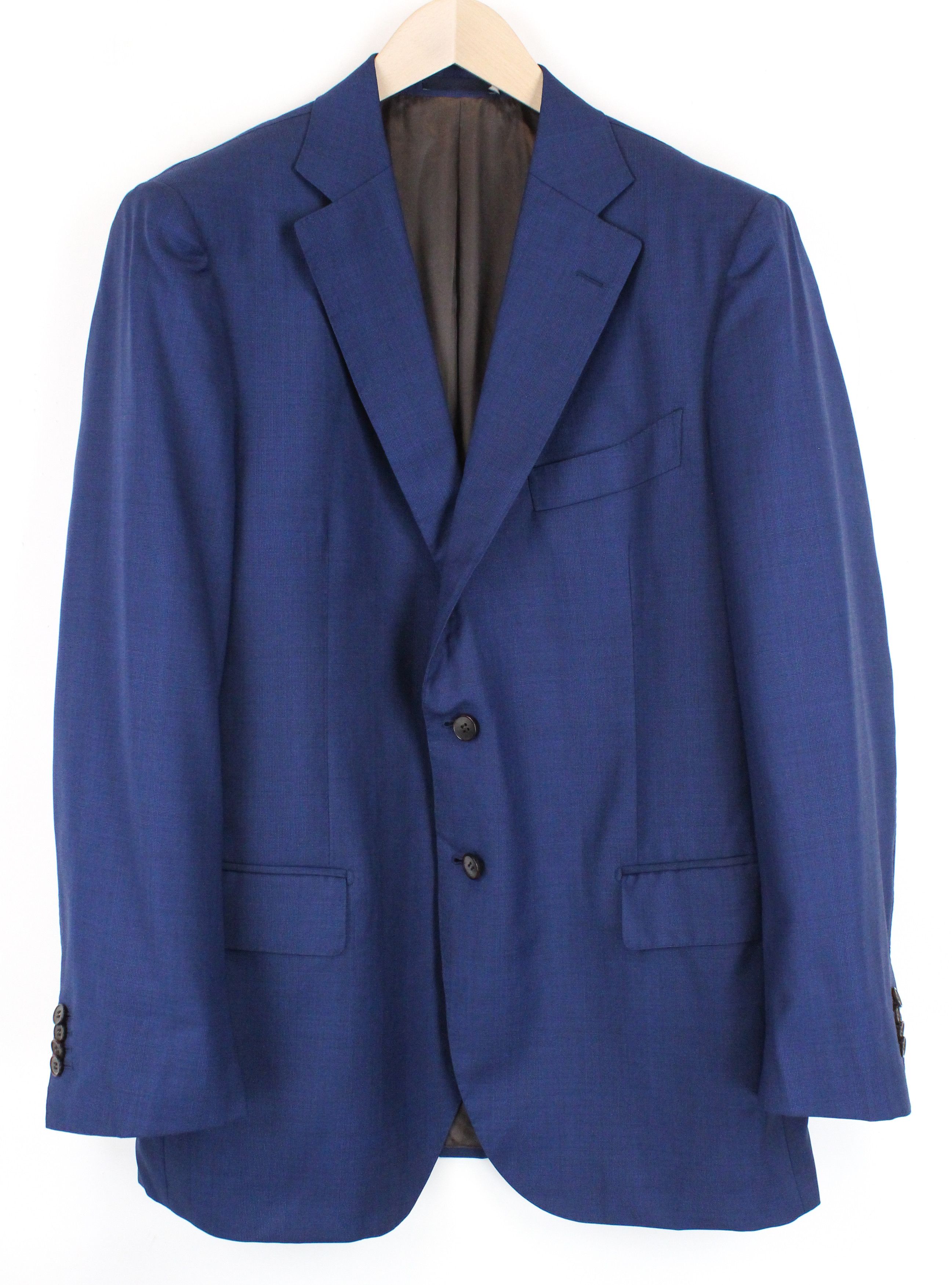 Suitsupply LAZIO UK48R Wool Super 110's Blue Slim Blazer 59915 Size 48R - 1 Thumbnail