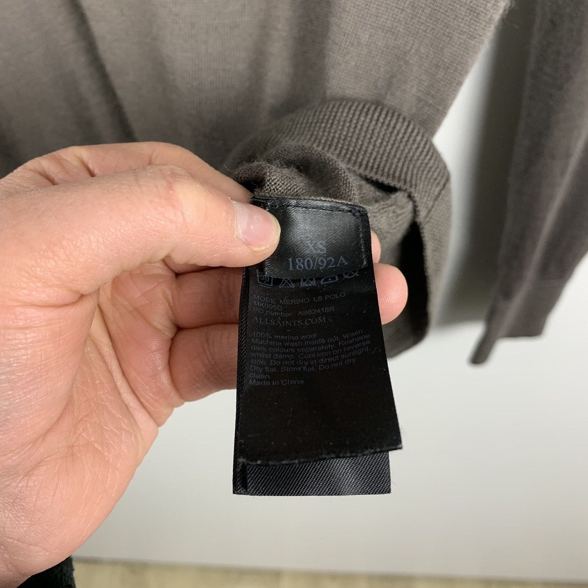 Allsaints Allsaints Mode Merino LS Polo Shirt Collared Size XS Buttons Size US XS / EU 42 / 0 - 6 Thumbnail