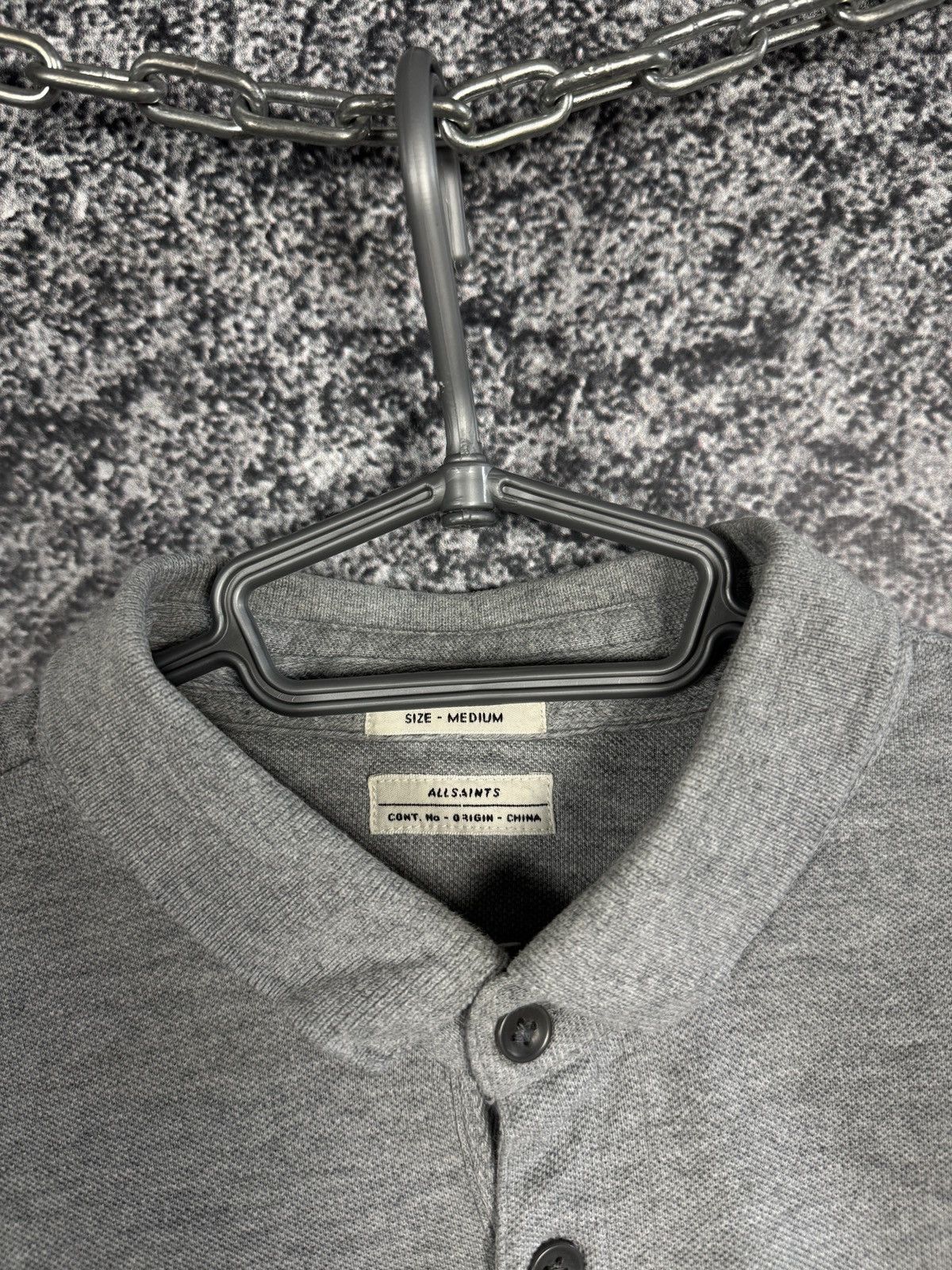 Allsaints Allsaints Sandringham Long Sleeve Polo Shirt Luxury Size M Size US M / EU 48-50 / 2 - 7 Thumbnail