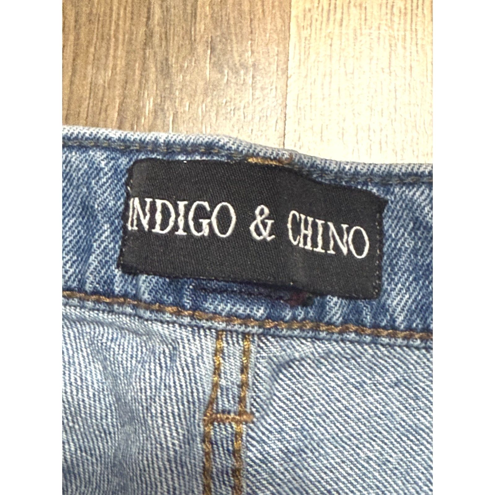 Vintage Indigo & Chino Jeans Men 34x30 Blue Denim Straight Pocket Jeans 5-Pocket Regular Rise Mid Vintage No Size US 34 / EU 50 - 4 Thumbnail