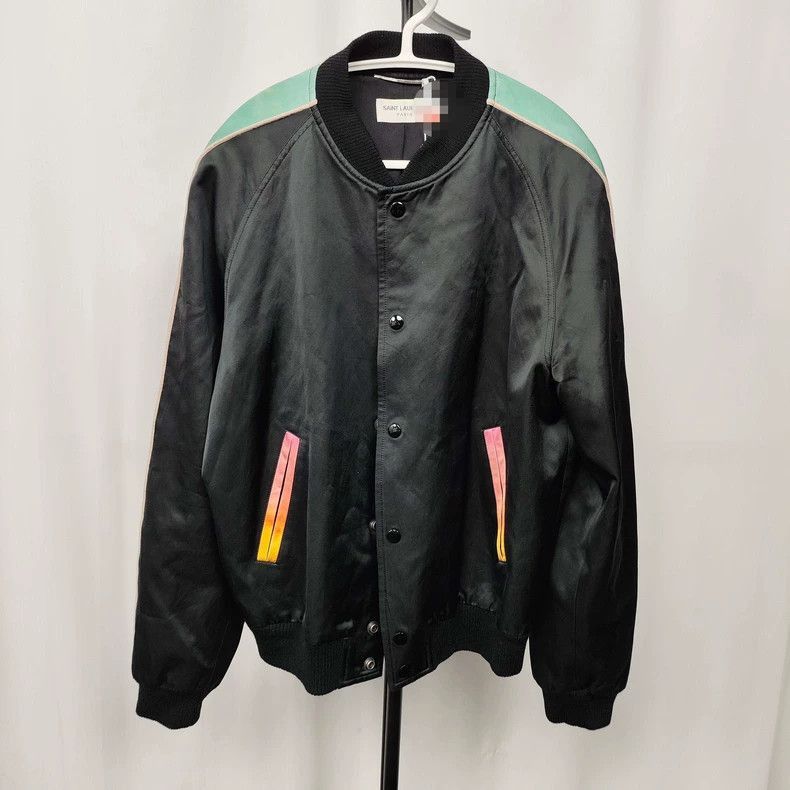 Saint Laurent Paris YSL Cotton Bomber Jacket- Size US L / EU 52-54 / 3 - 1 Thumbnail
