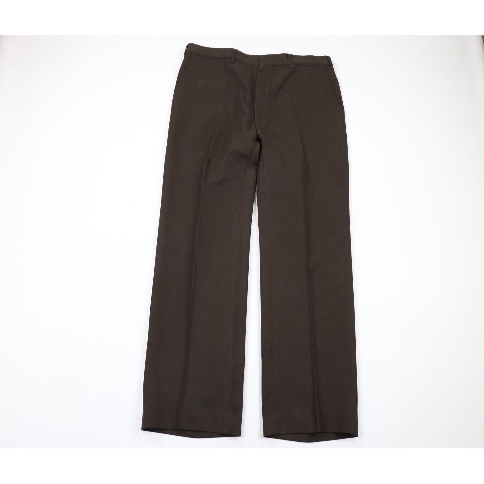 image of Vintage 70's Rockabilly Flared Wide Leg Bell Bottoms in Brown, Men's (Size 36)