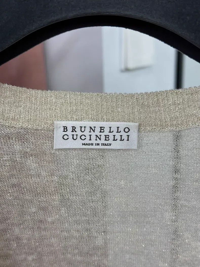 Brunello Cucinelli Brunello Cucinelli Lightweight Knit Top Size S / US 4 / IT 40 - 3 Thumbnail
