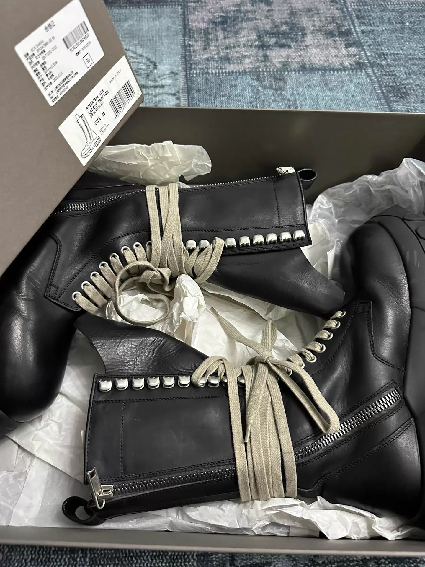 Rick Owens Rick Owens Octopus Strap Boot EUR 39 Leg-Lengthening Size US 8.5 / IT 38.5 - 8 Thumbnail